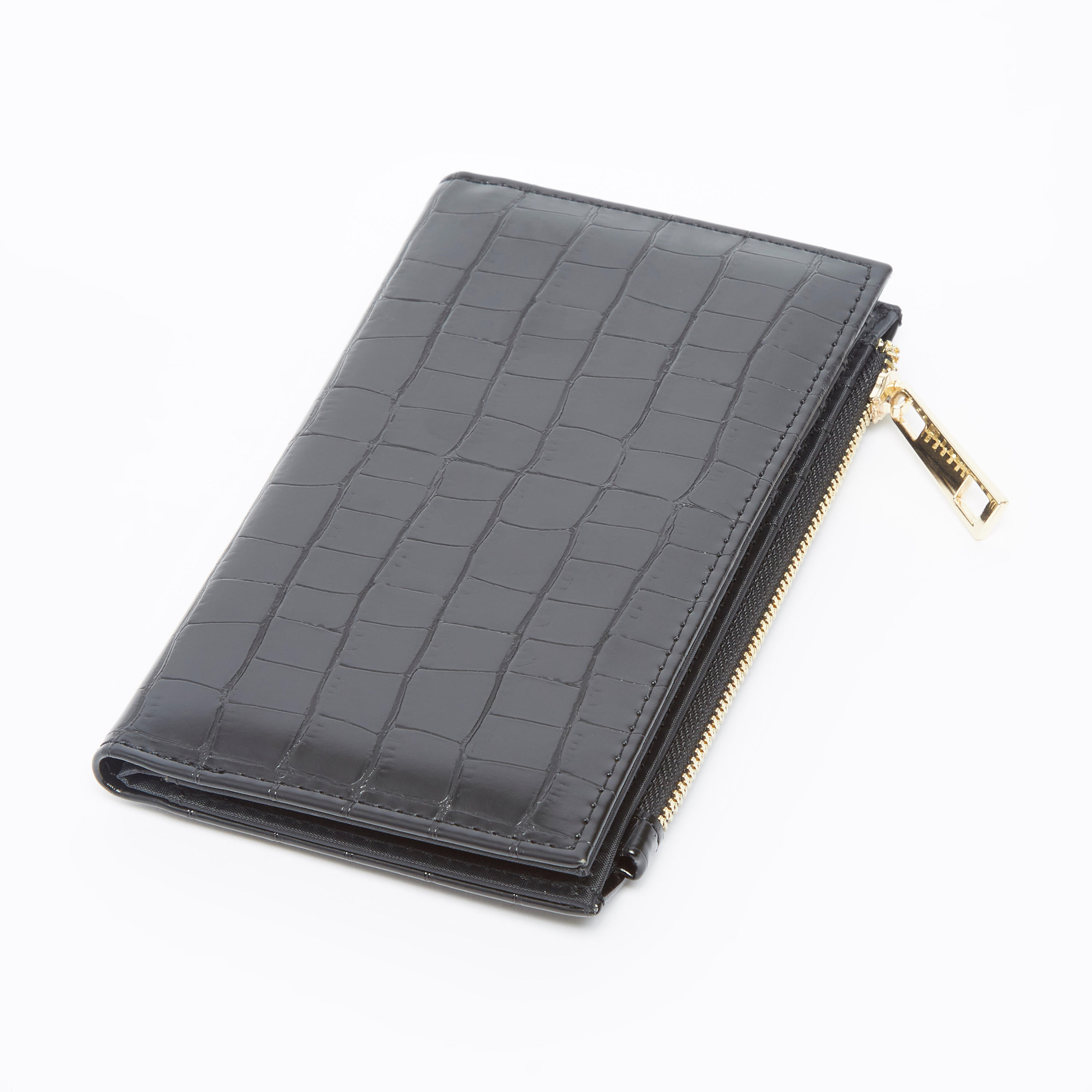 محفظة بارزة الملمس بسحّاب إغلاق وفتحات متعددة للبطاقات-women-bagsandwallets-wallets-image-3