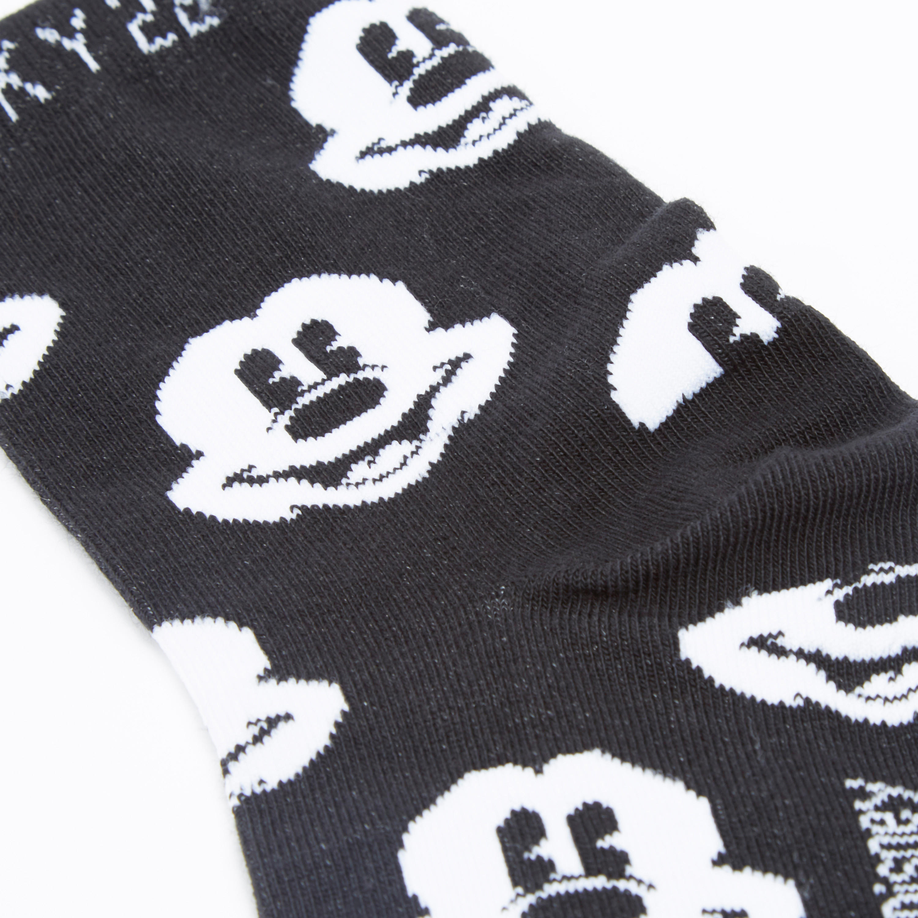 Mickey Mouse Printed Ankle Length Socks with Cuffed Hem-women-socksandstockings-image-2