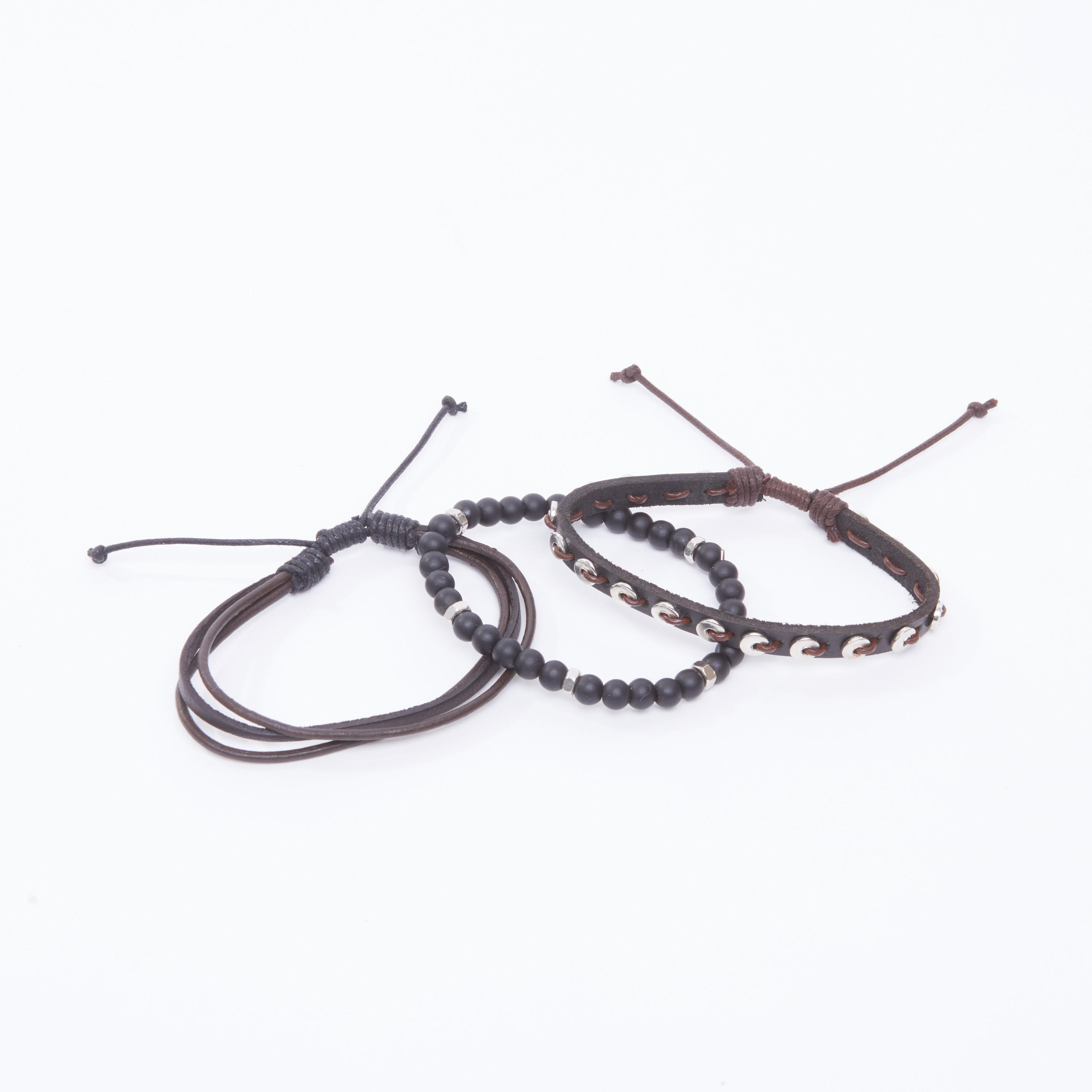 اساور مزينة - طقم من 3 قطع-men-watchesandjewellery-bracelets-image-3