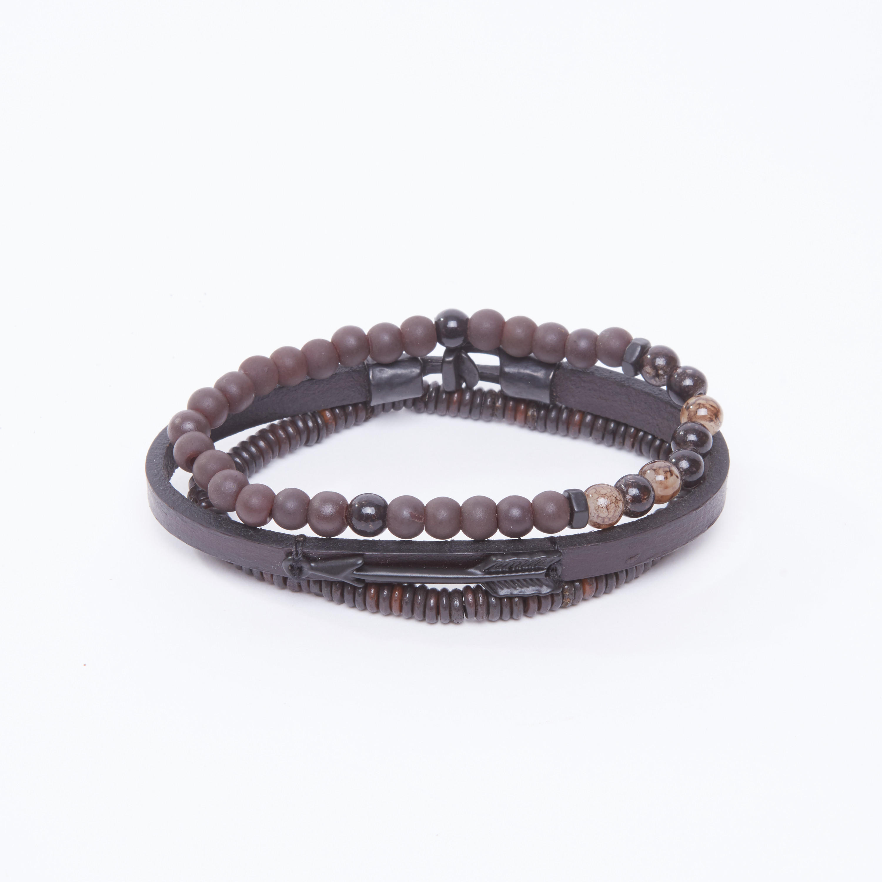 Set of 3 - Embellished Bracelet-men-watchesandjewellery-bracelets-image-1