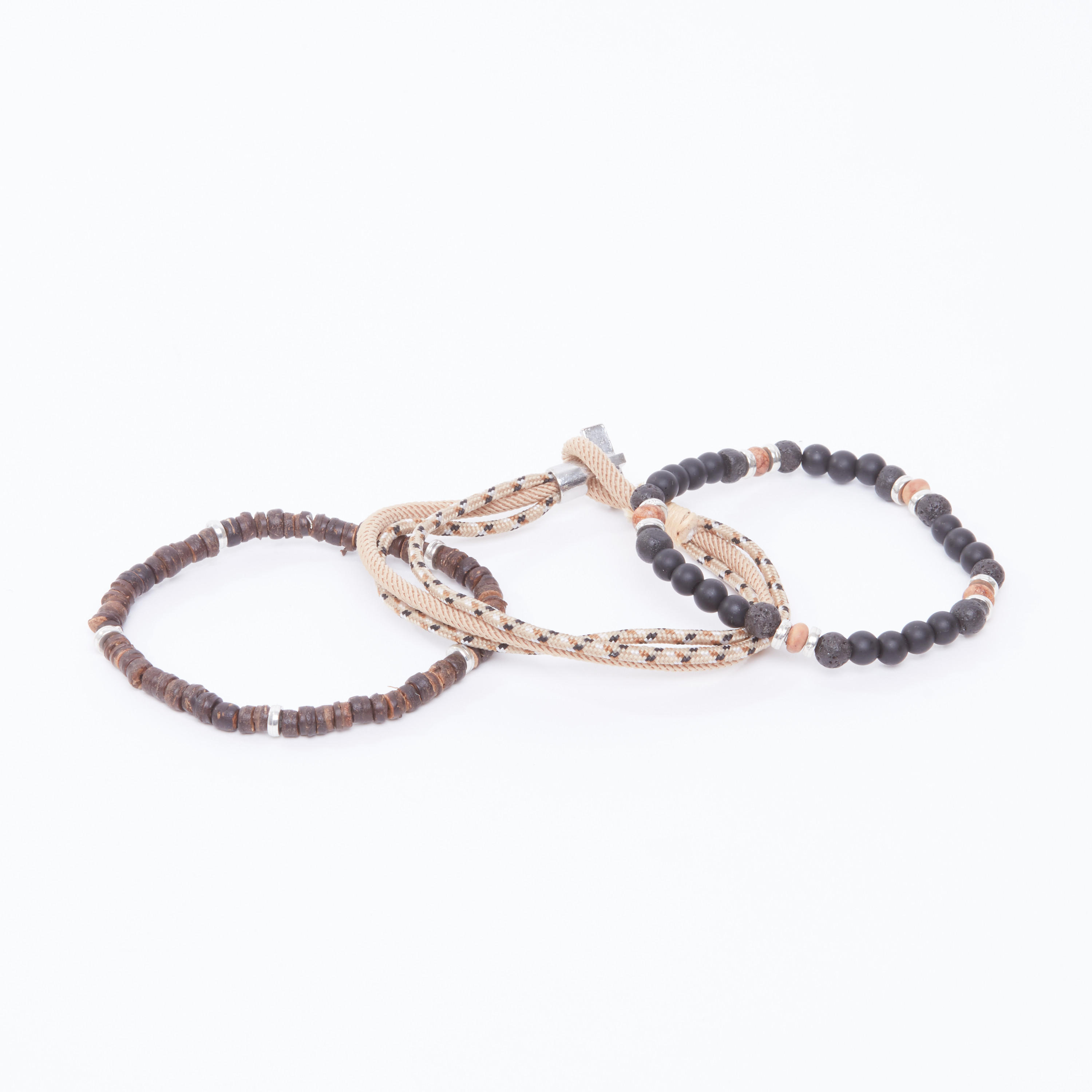 أساور مزيّنة - طقم من 3 قطع-men-watchesandjewellery-bracelets-image-3