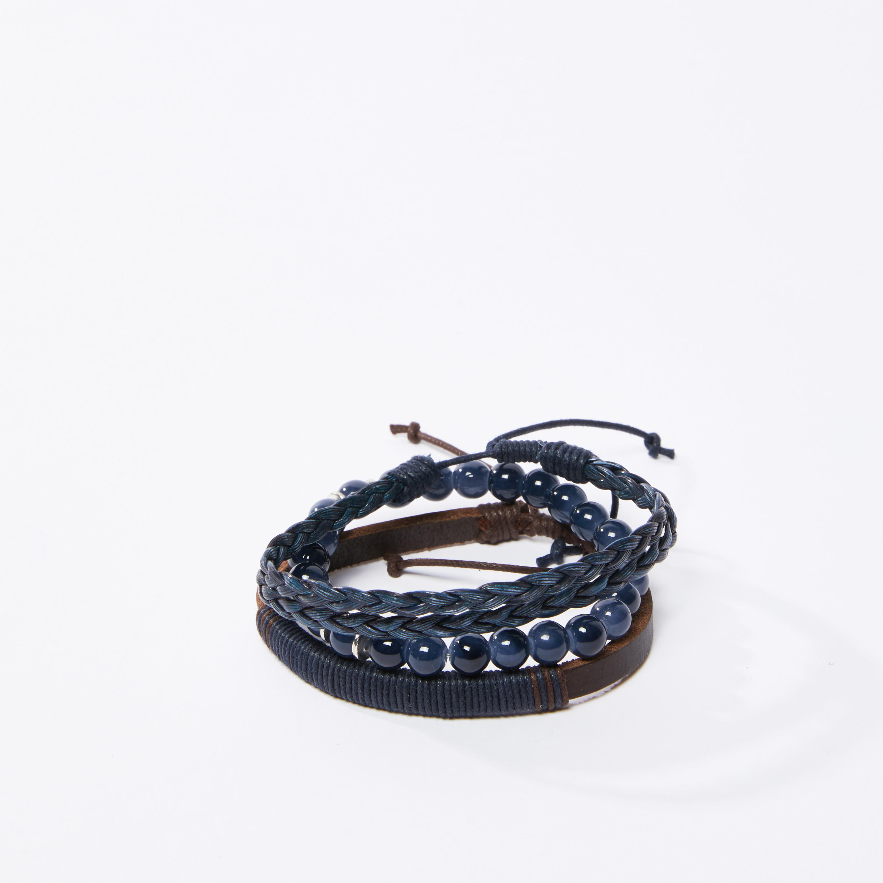اساور مزينة - طقم من قطعتين-men-watchesandjewellery-bracelets-image-1