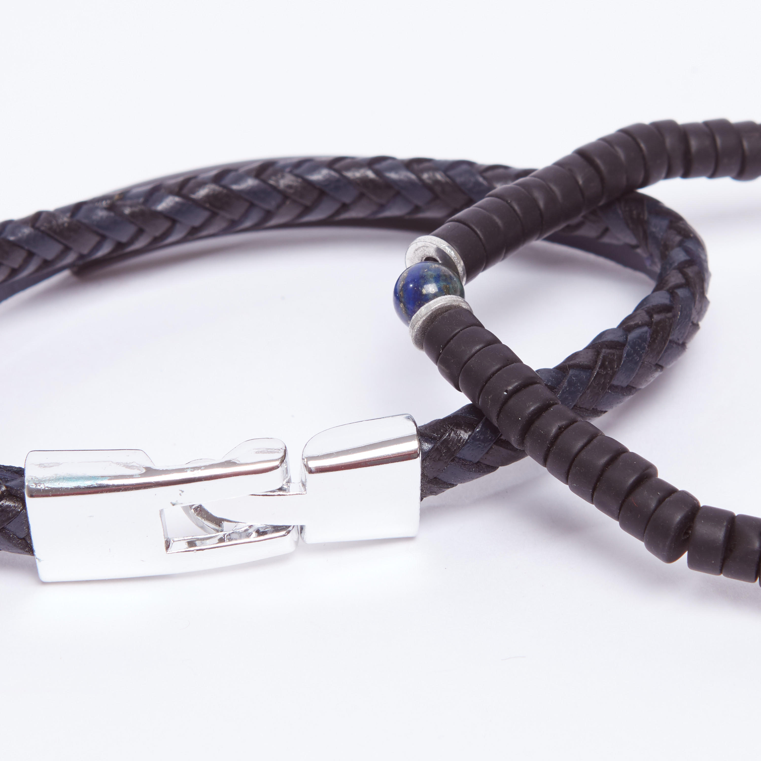 أساور مزيّنة - طقم من 2 قطع-men-watchesandjewellery-bracelets-image-3