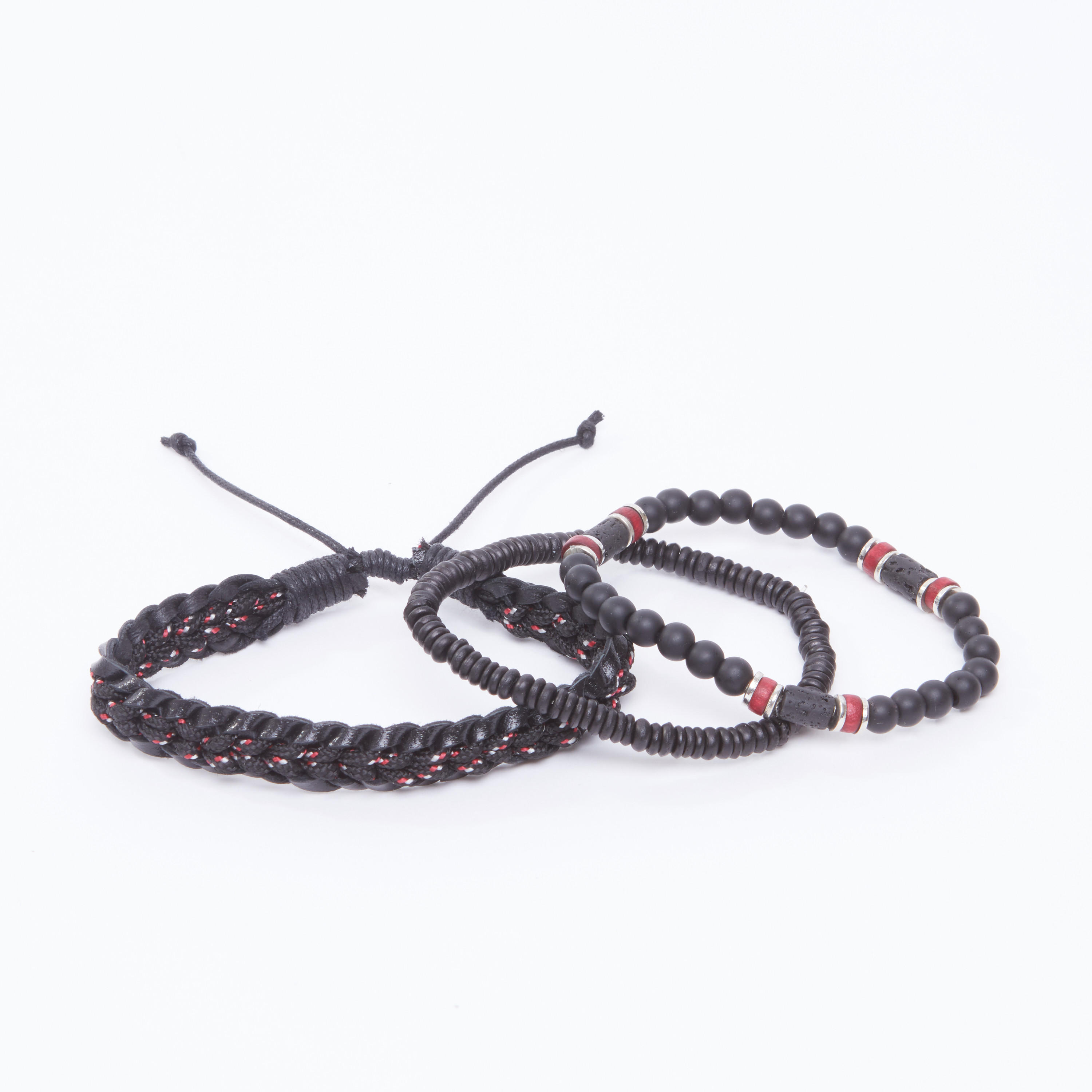 اساور مزينة - طقم من 3 قطع-men-watchesandjewellery-bracelets-image-3