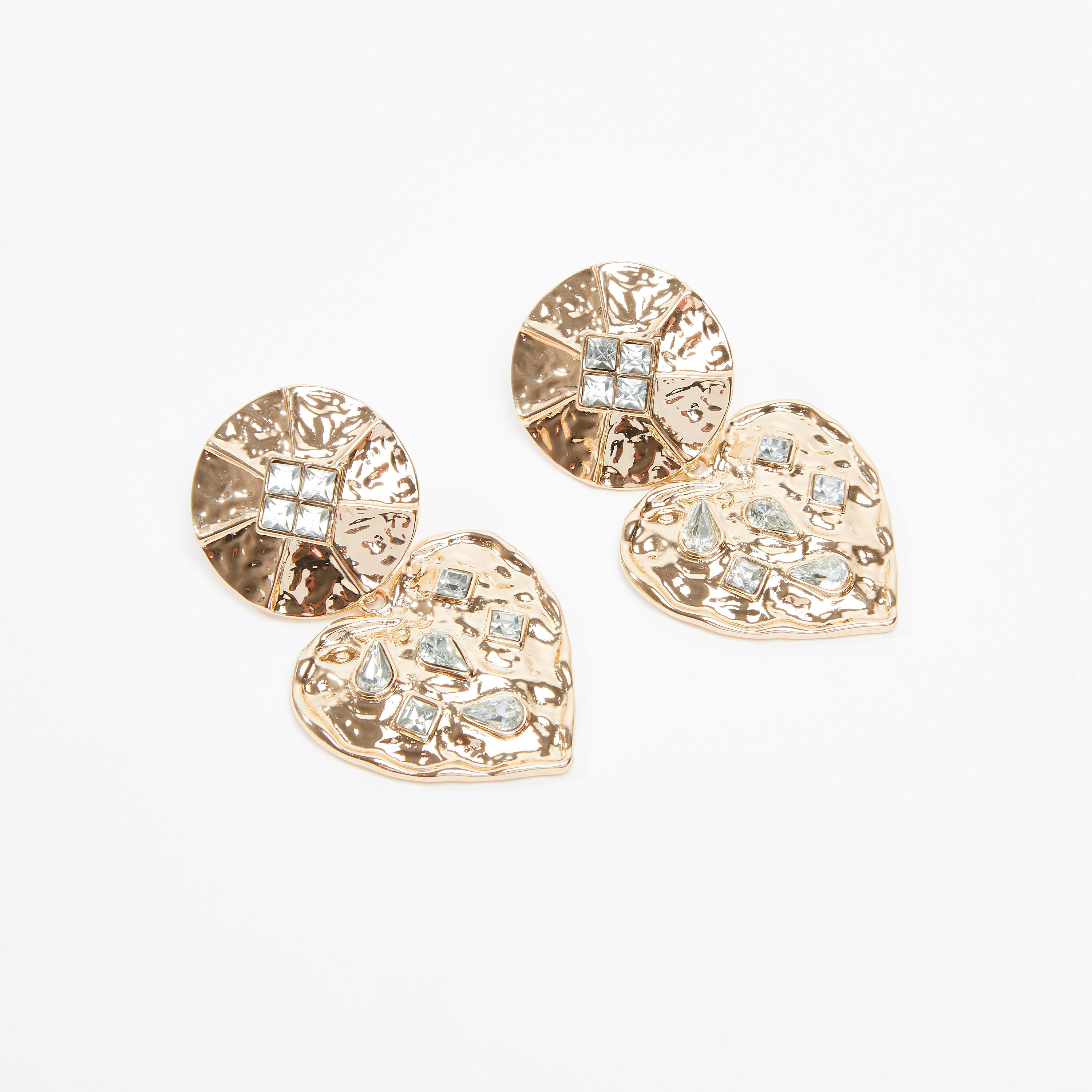 حلق مرصّع بدلّاية ومكبس إغلاق-women-watchesandjewellery-jewellery-earrings-image-3