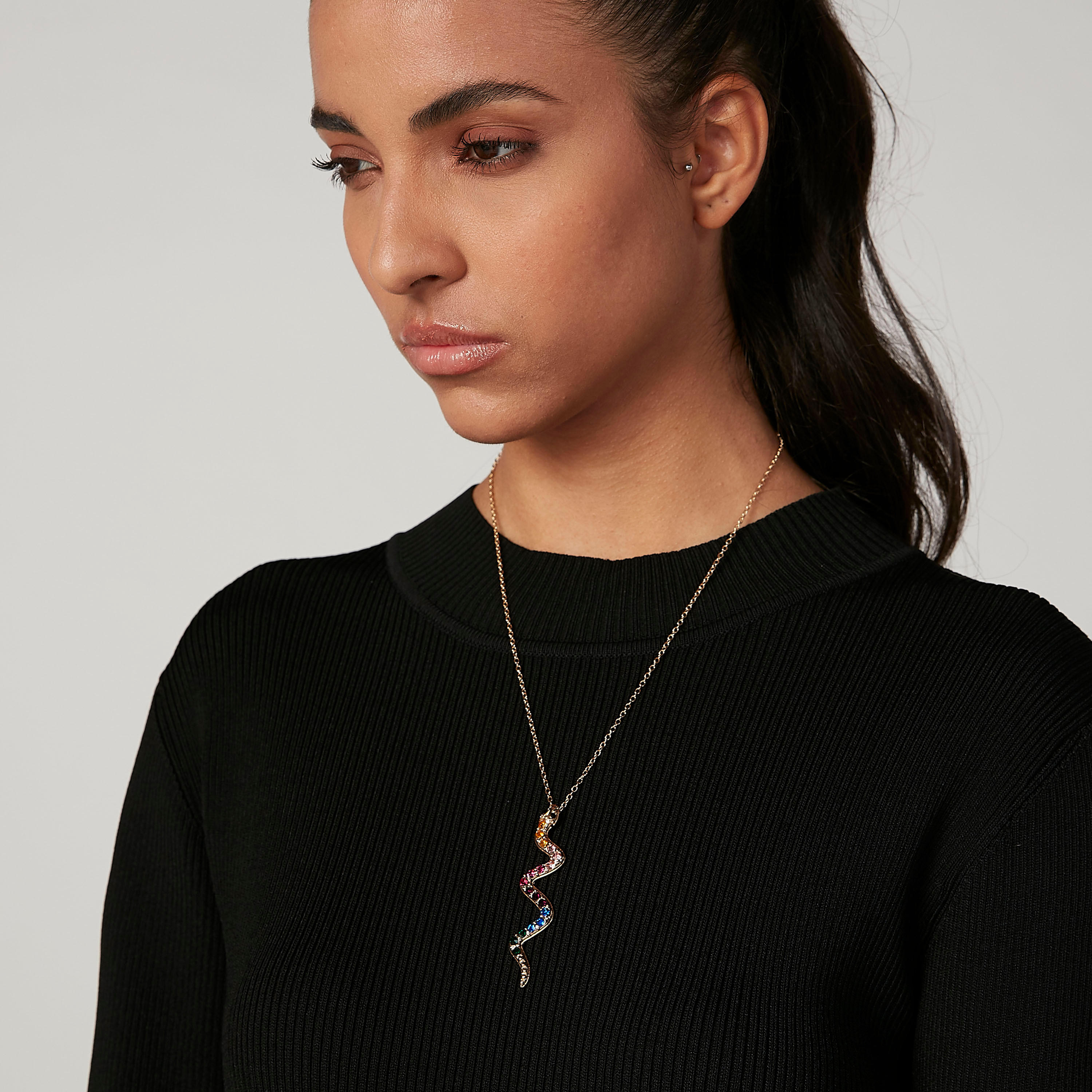 عقد مزيّن بدلّاية ومشبك إغلاق-women-watchesandjewellery-jewellery-necklacesandpendants-image-2