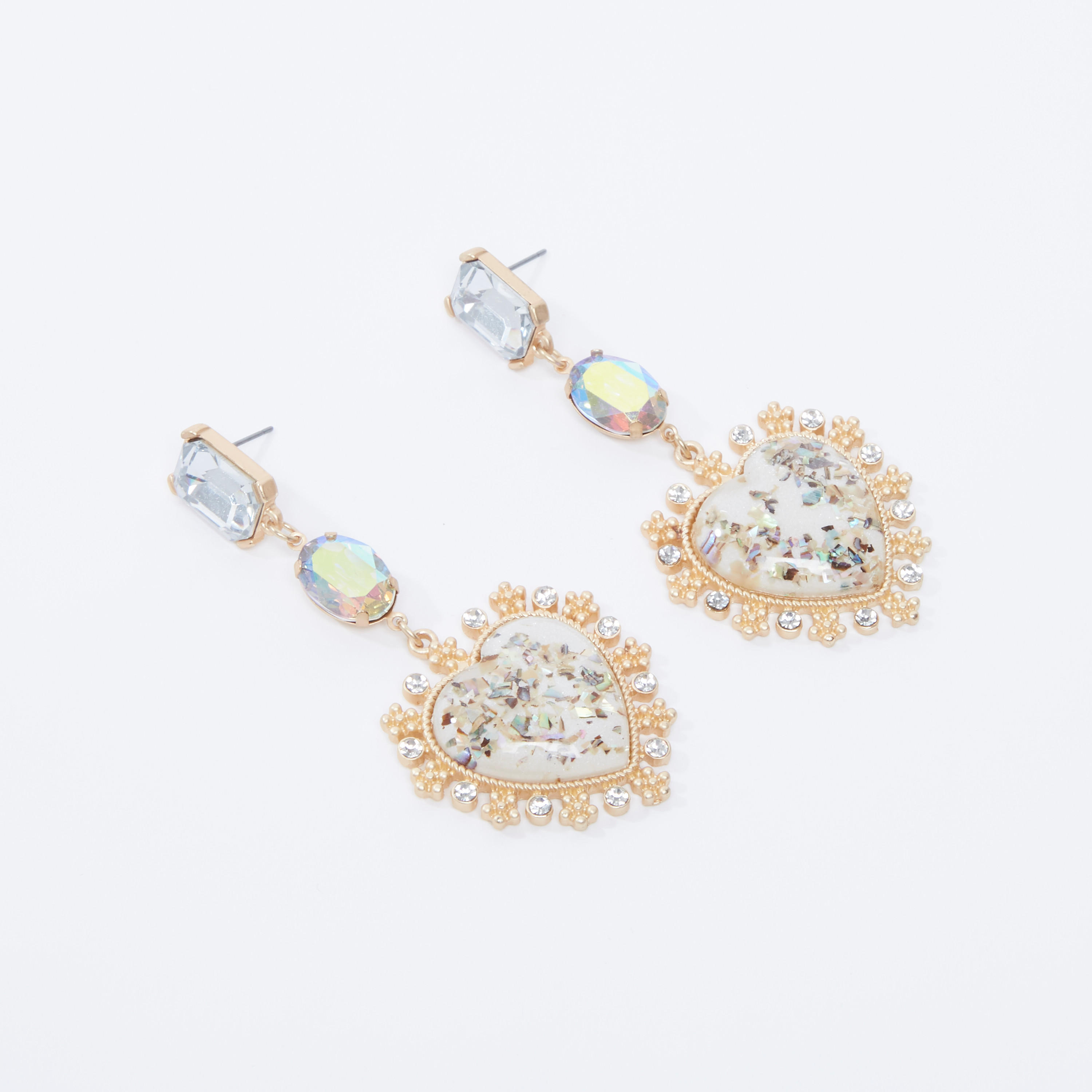 حلق مرصّع بدلّاية ومكبس إغلاق-women-watchesandjewellery-jewellery-earrings-image-4