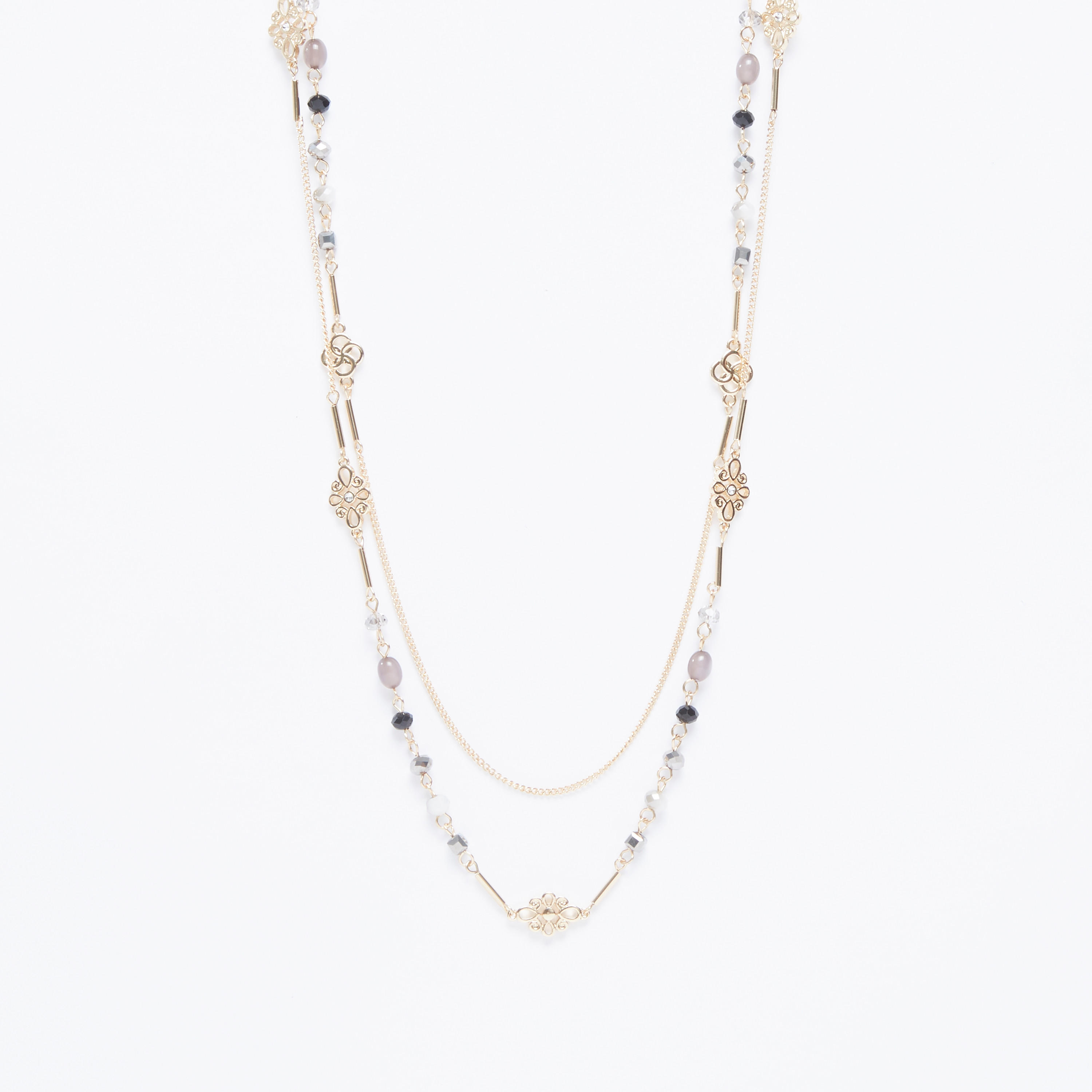 Embellished Multi-Layered Necklace with Lobster Clasp-women-watchesandjewellery-jewellery-necklacesandpendants-image-1