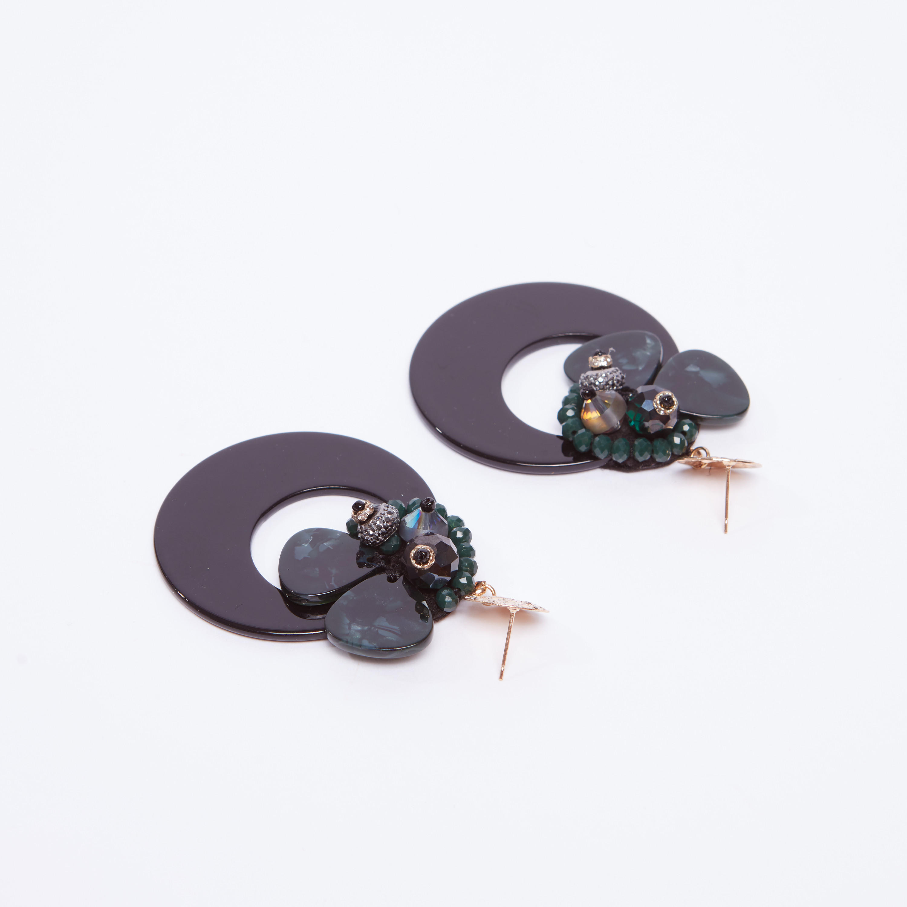 Embellished Dangling Earrings with Pushback Closure-women-watchesandjewellery-jewellery-earrings-image-3