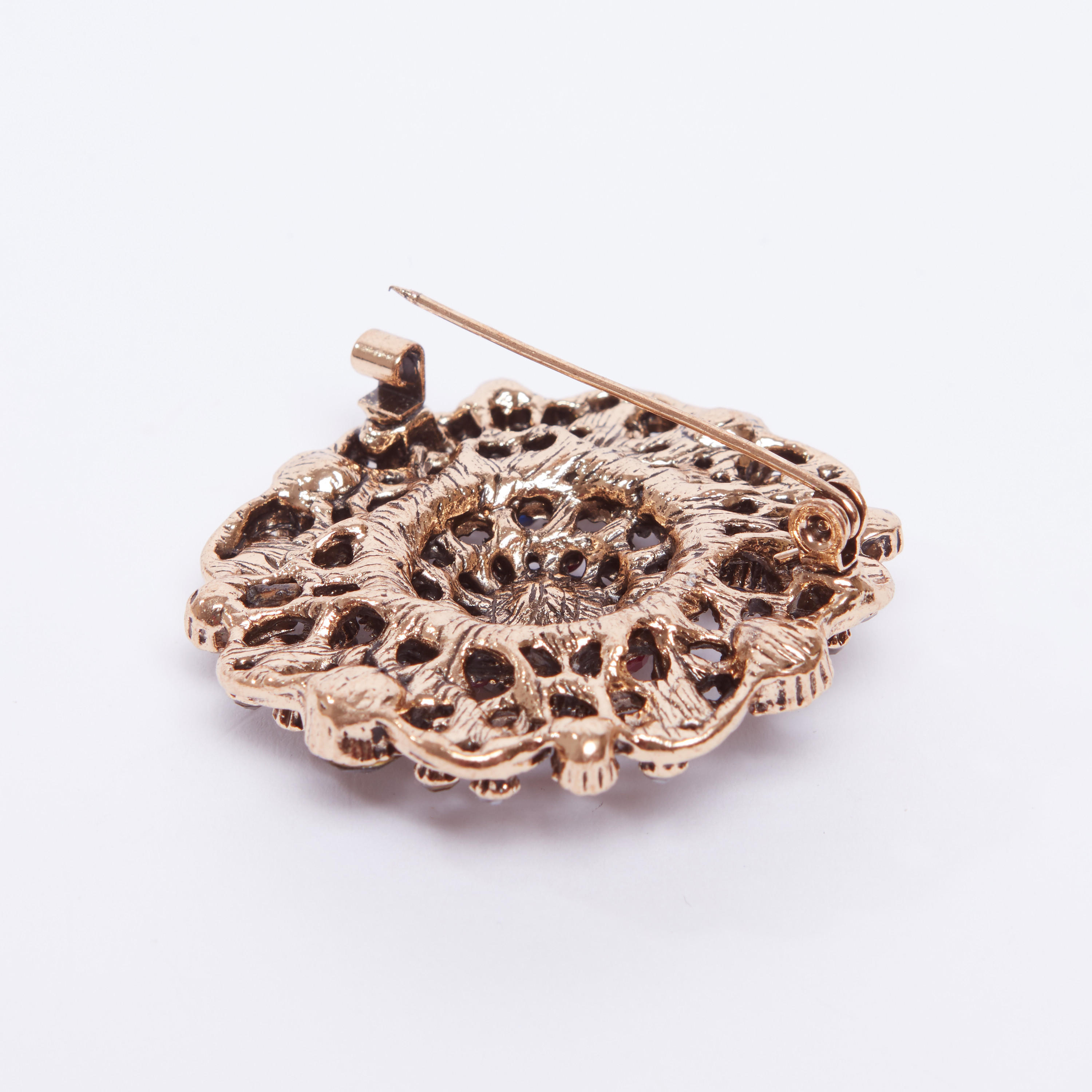 Embellished Brooch with Pin Clasp-women-watchesandjewellery-jewellery-brooches-image-3