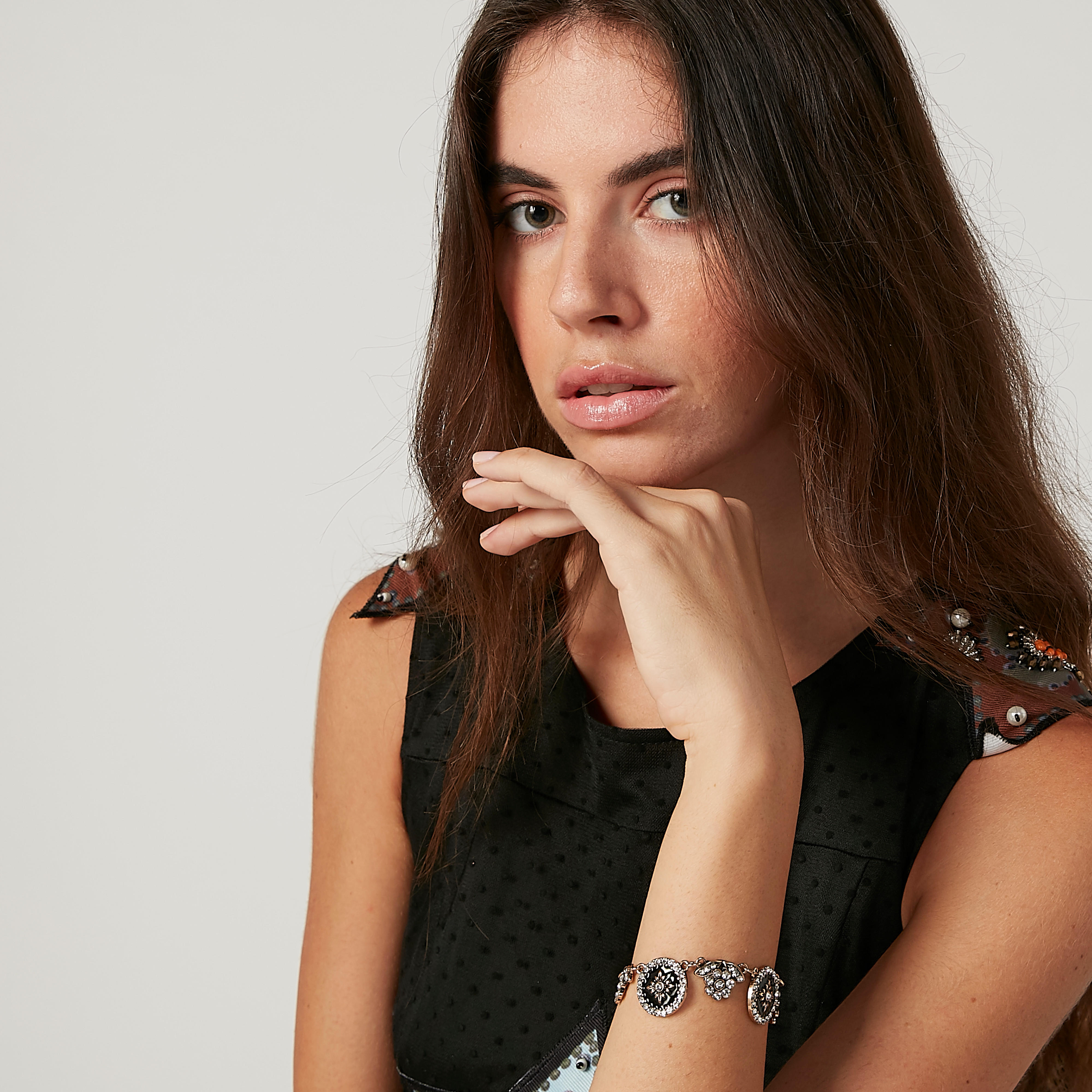Embellished Bracelet with Lobster Clasp-women-watchesandjewellery-jewellery-banglesandbracelets-image-2