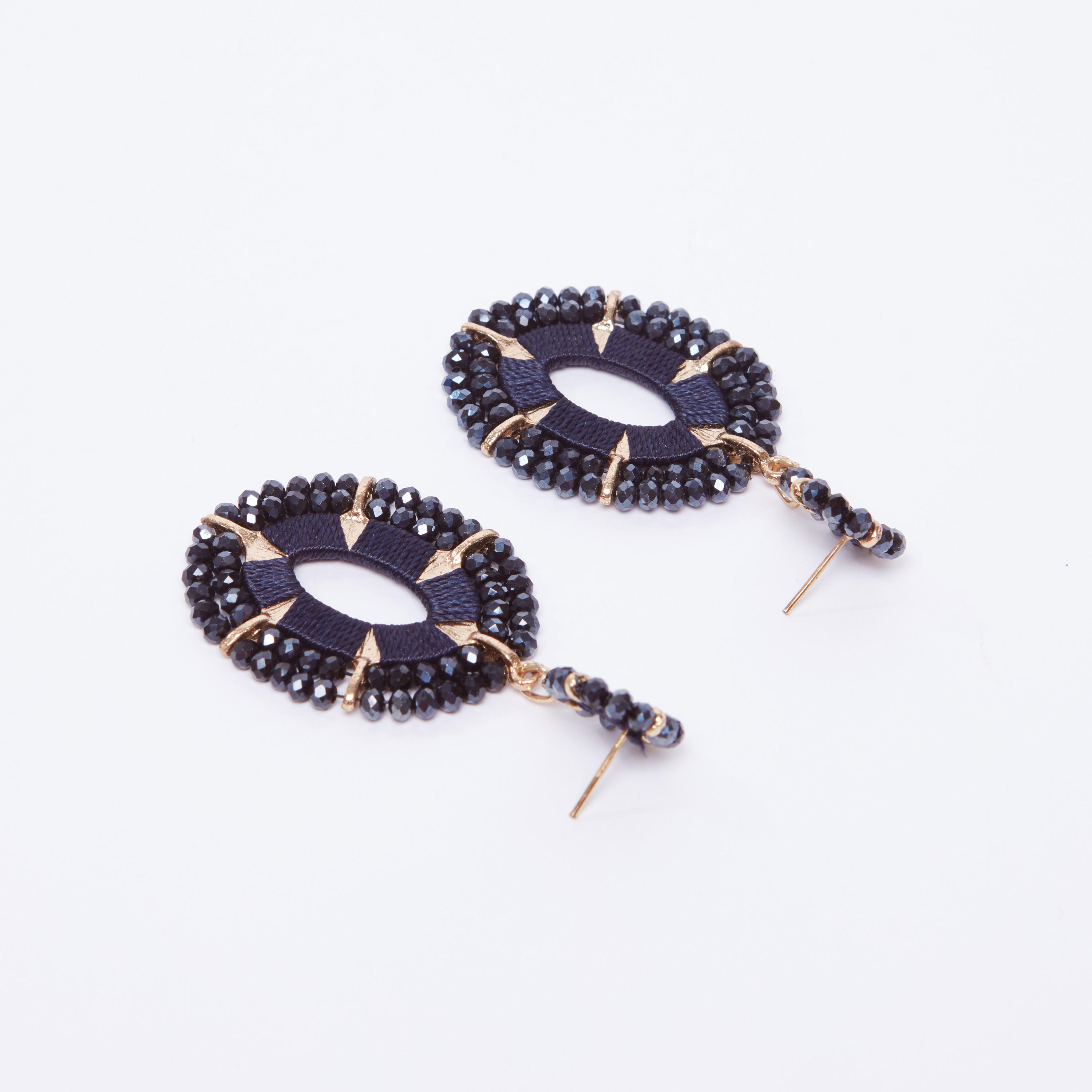 Embellished Dangling Earrings with Pushback Closure-women-watchesandjewellery-jewellery-earrings-image-3