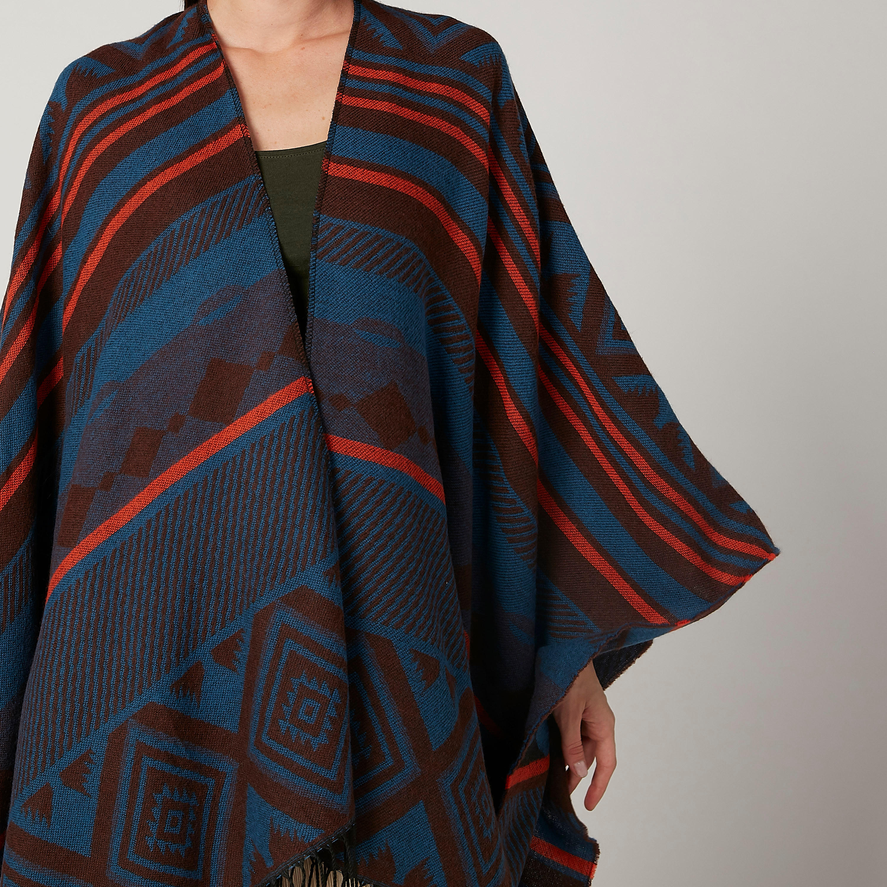كارديجان بقصّة واسعة وأكمام متصلة وطبعات من آيكونيك-women-winterwear-cardigansandjumpers-cardigans-image-3