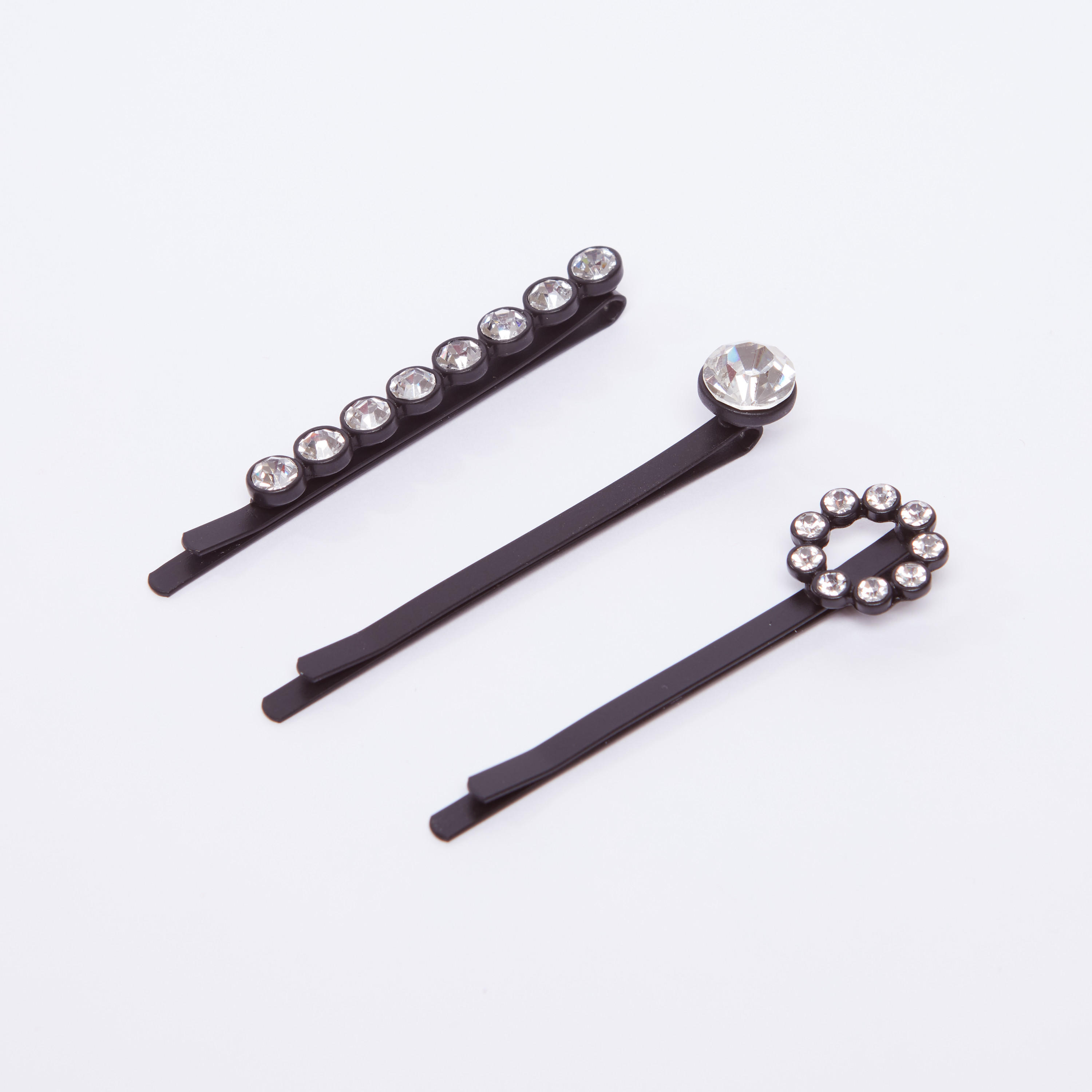 دبابيس شعر مرصّعة - طقم من 3 قطع-women-hairaccessories-image-1