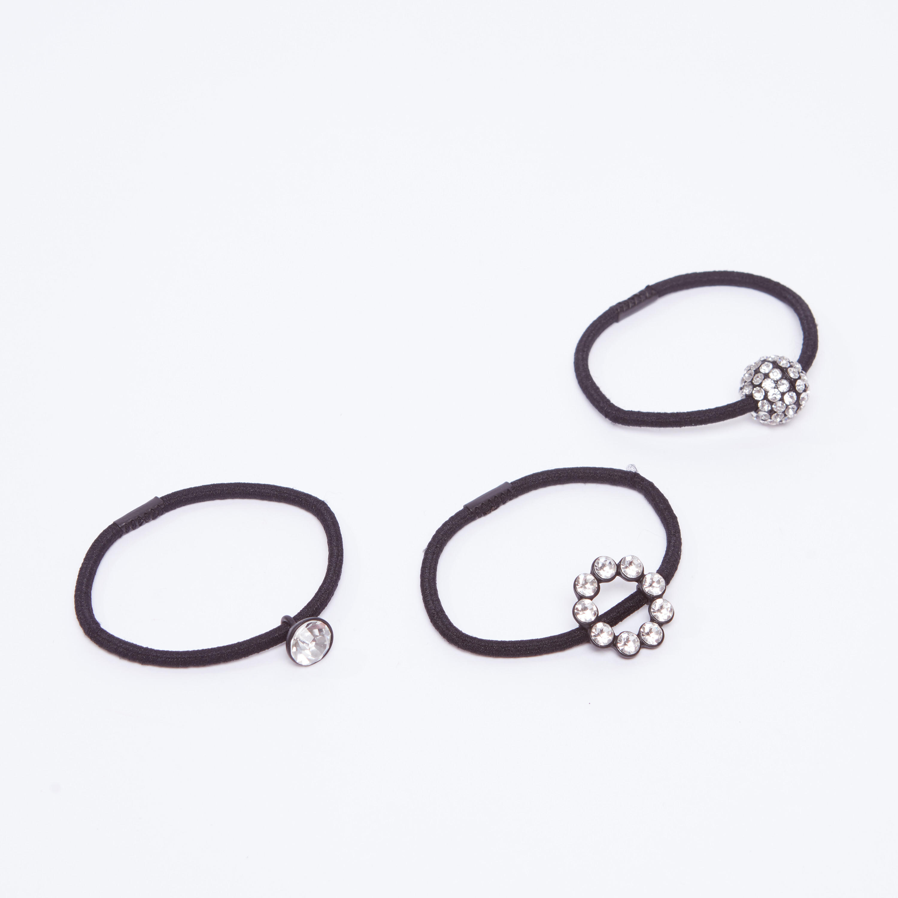 ربطة شعر بتفاصيل مرصّعة - طقم من 3 قطع-women-hairaccessories-image-1