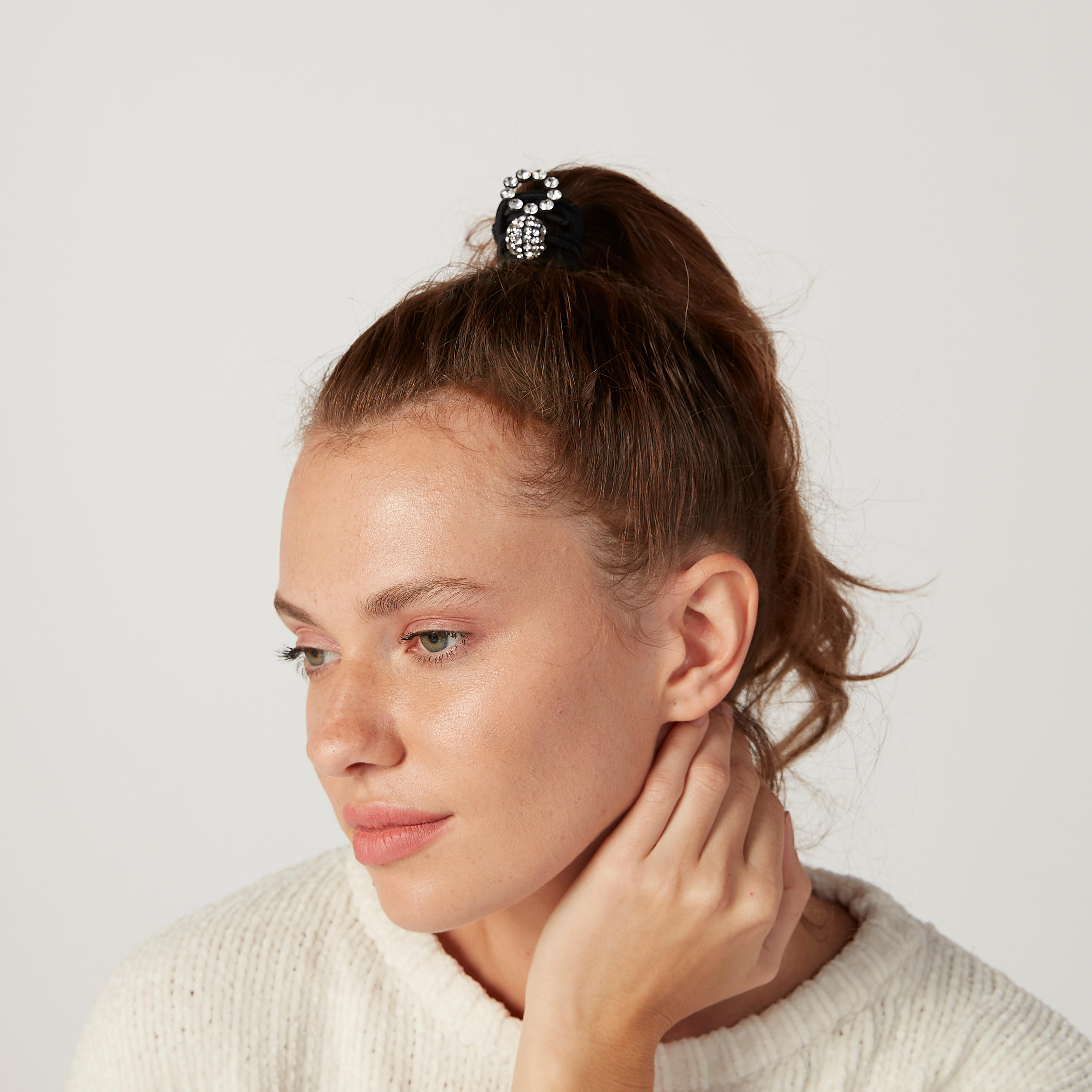 ربطة شعر بتفاصيل مرصّعة - طقم من 3 قطع-women-hairaccessories-image-2