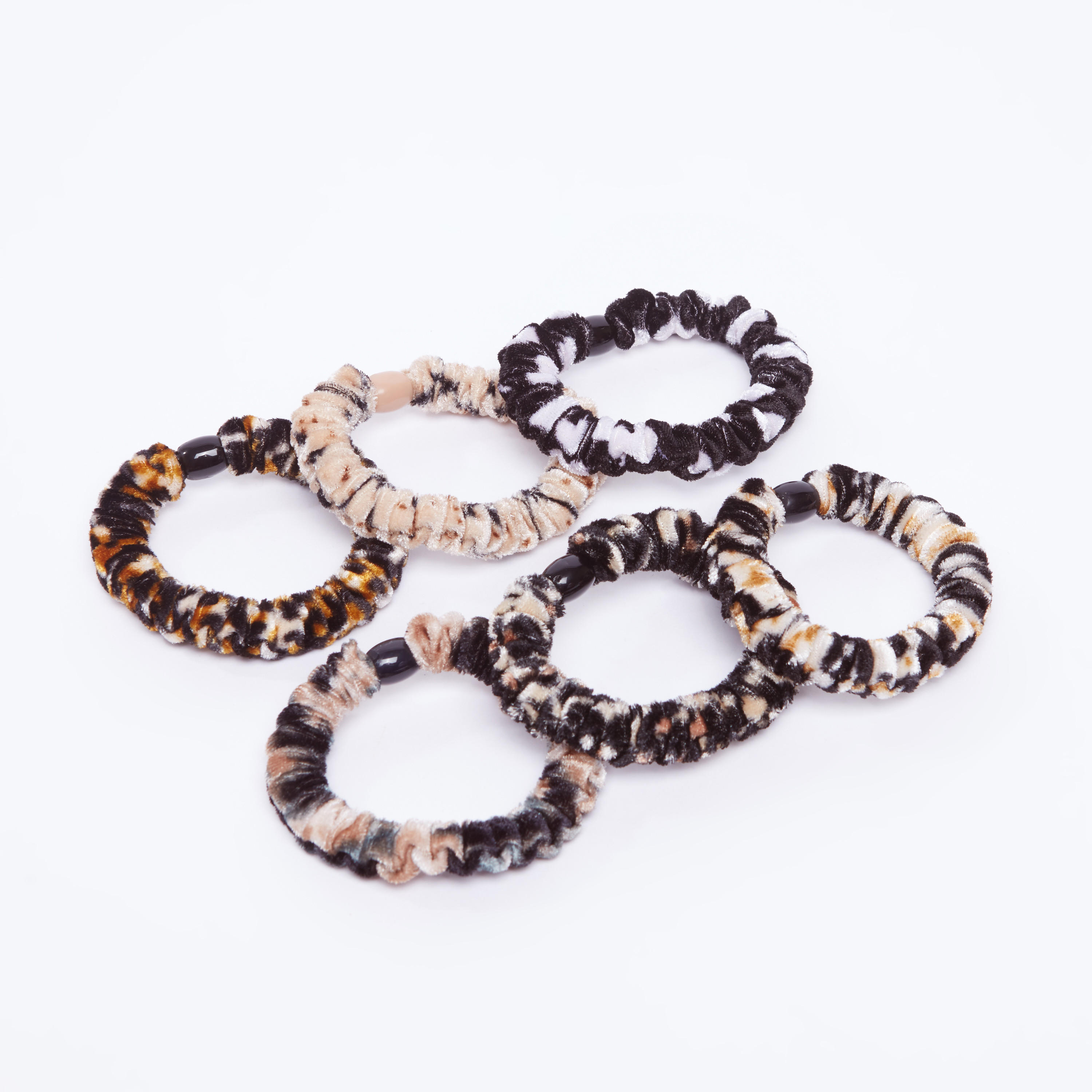 ربطة شعر بارزة الملمس - طقم من 6 قطع-women-hairaccessories-image-3