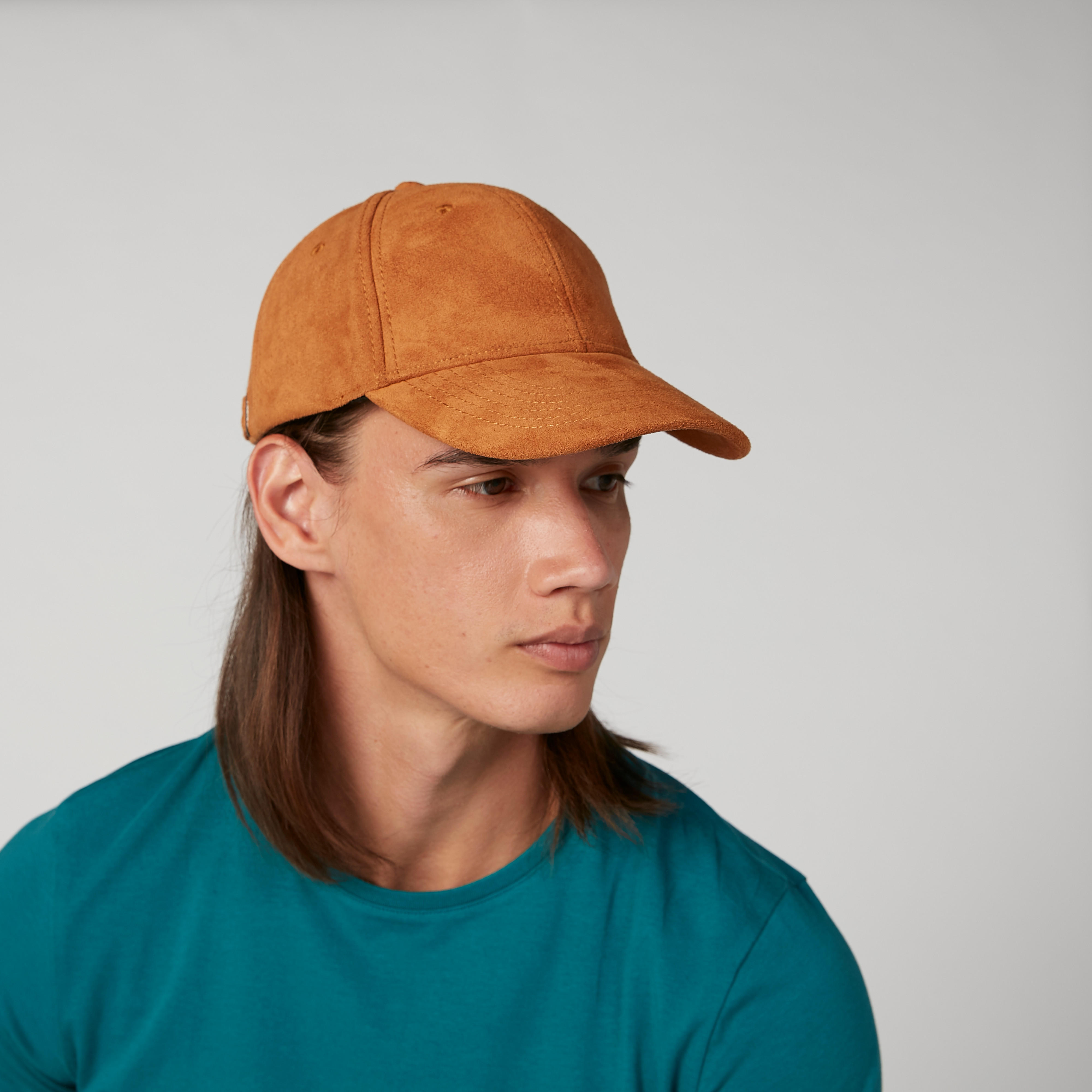 Textured Cap with Plate Buckle Closure-men-caps-image-2