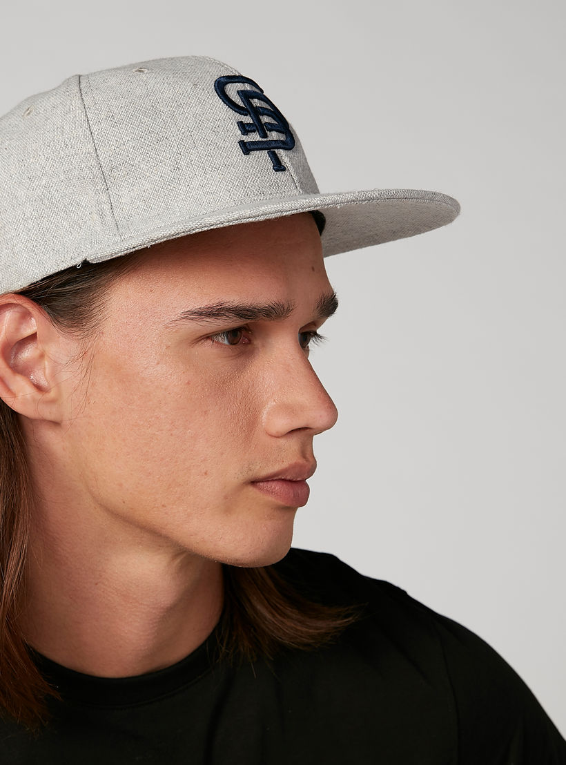 Textured Cap with Snap Closure-men-caps-image-2