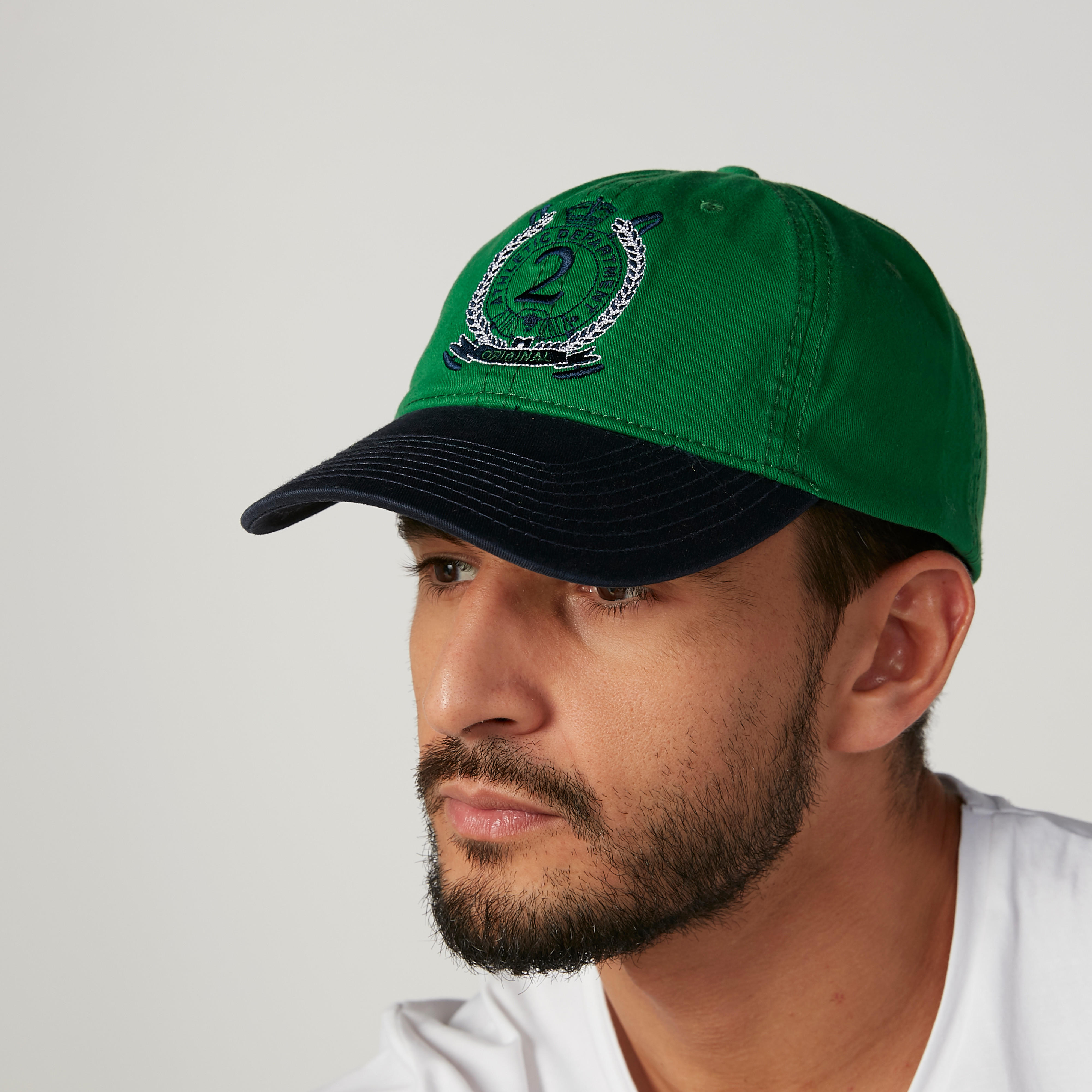 Textured Cap with Adjustable Slide Closure-men-caps-image-2