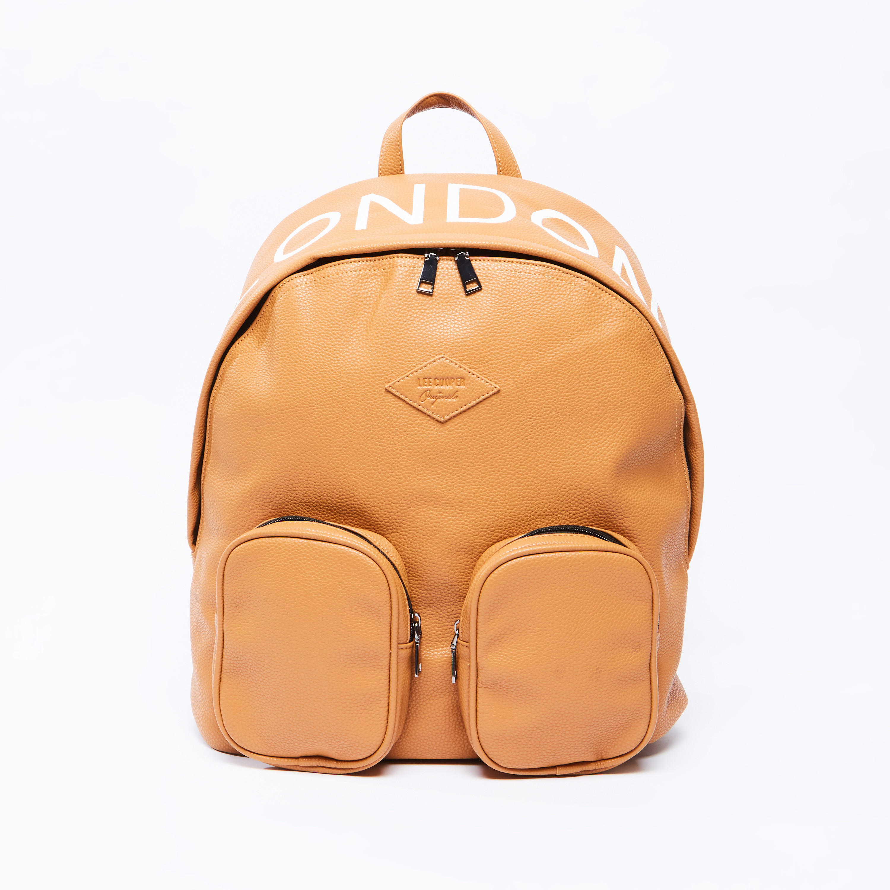 Printed Backpack with Adjustable Straps and Top Handle-men-bags-image-1