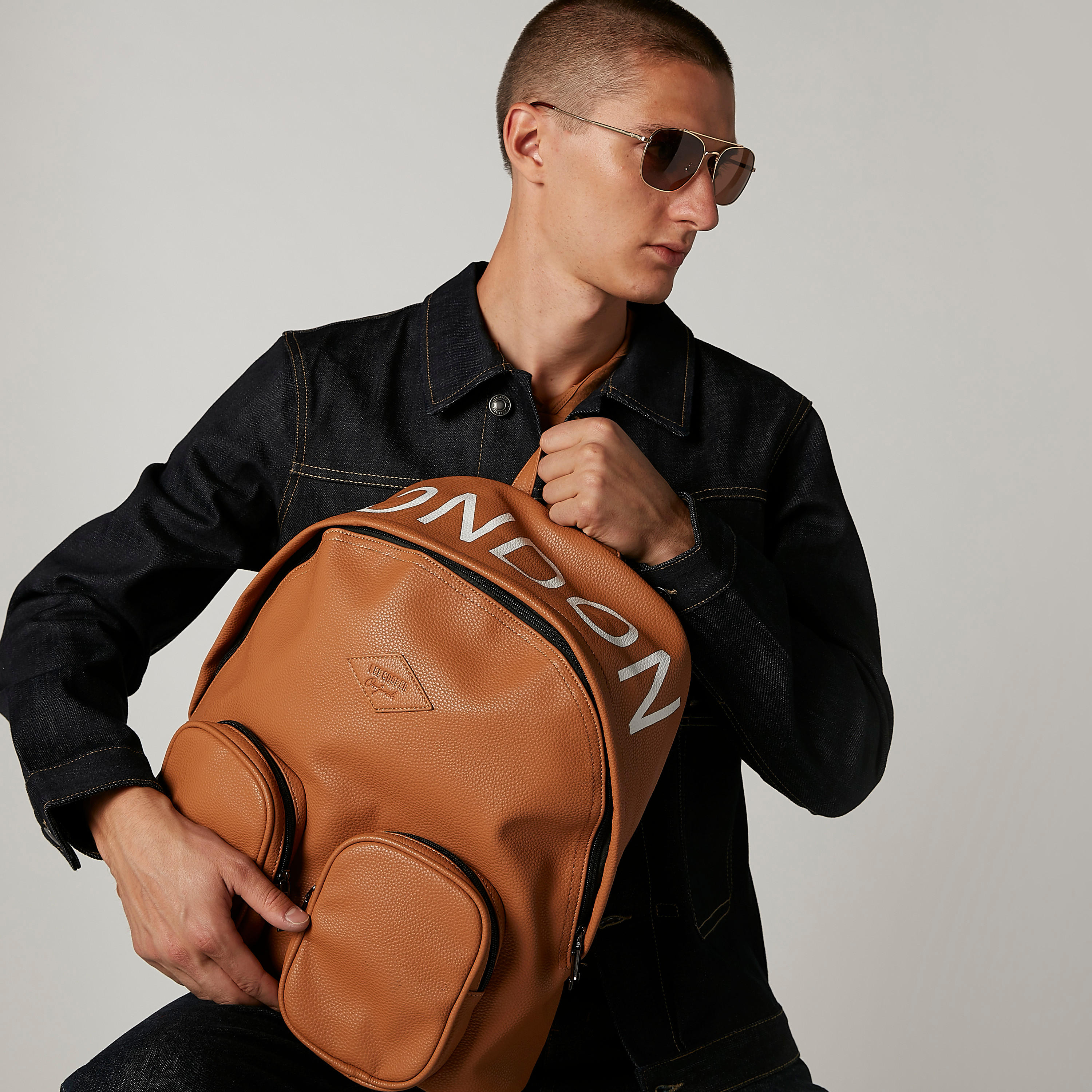 Printed Backpack with Adjustable Straps and Top Handle-men-bags-image-2