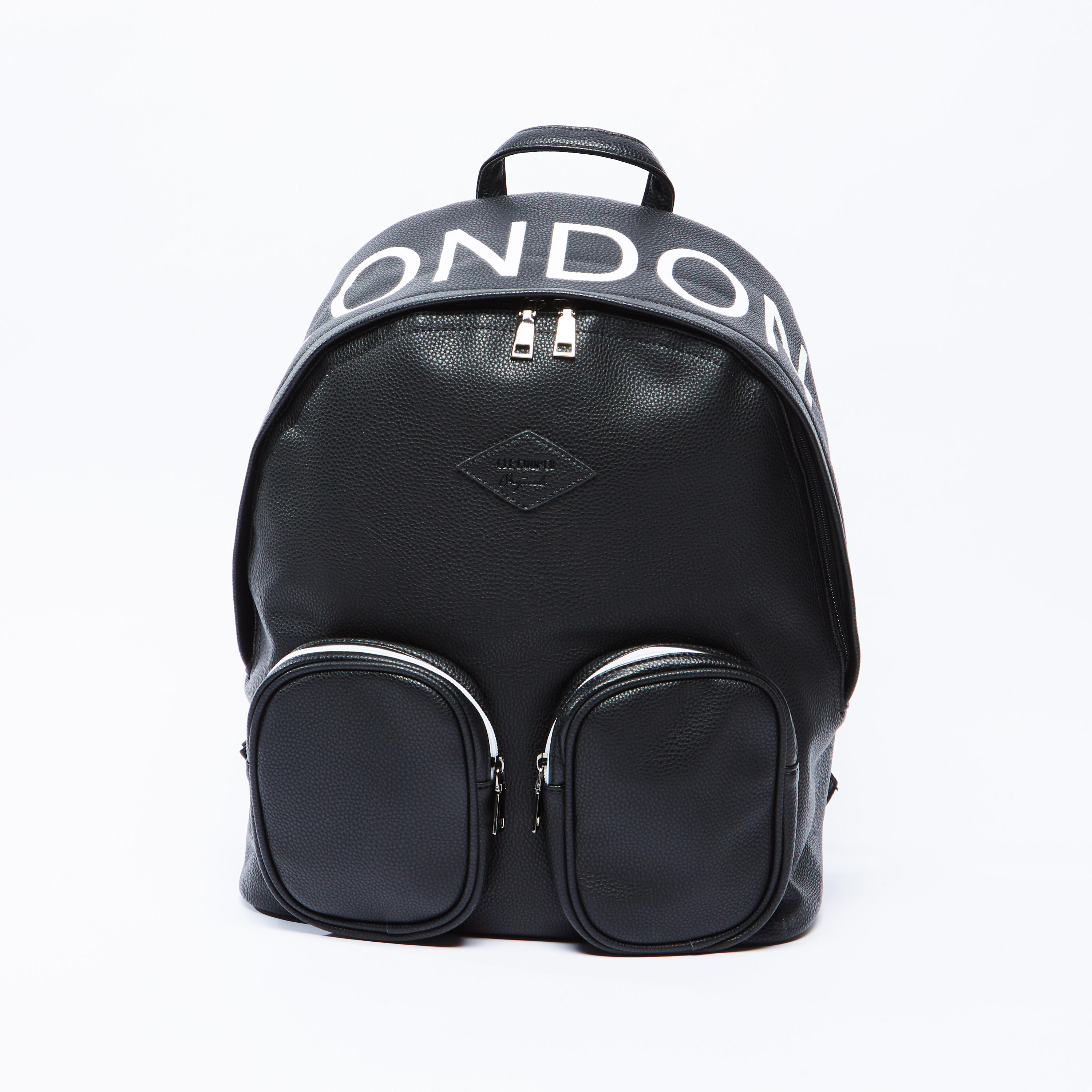Printed Backpack with Zip Closure-men-bags-image-1