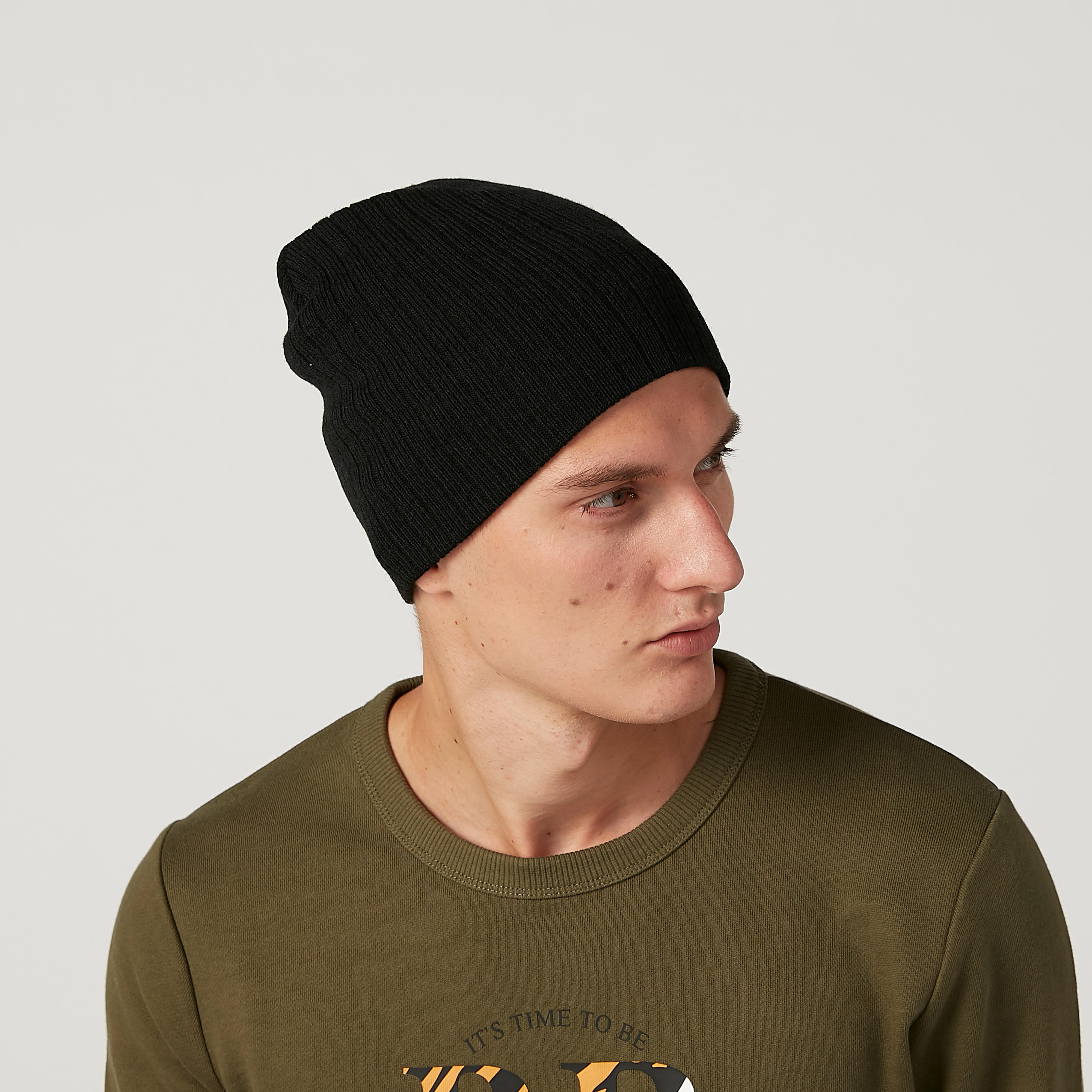 قبعة بيني بارزة الملمس-men-caps-image-2