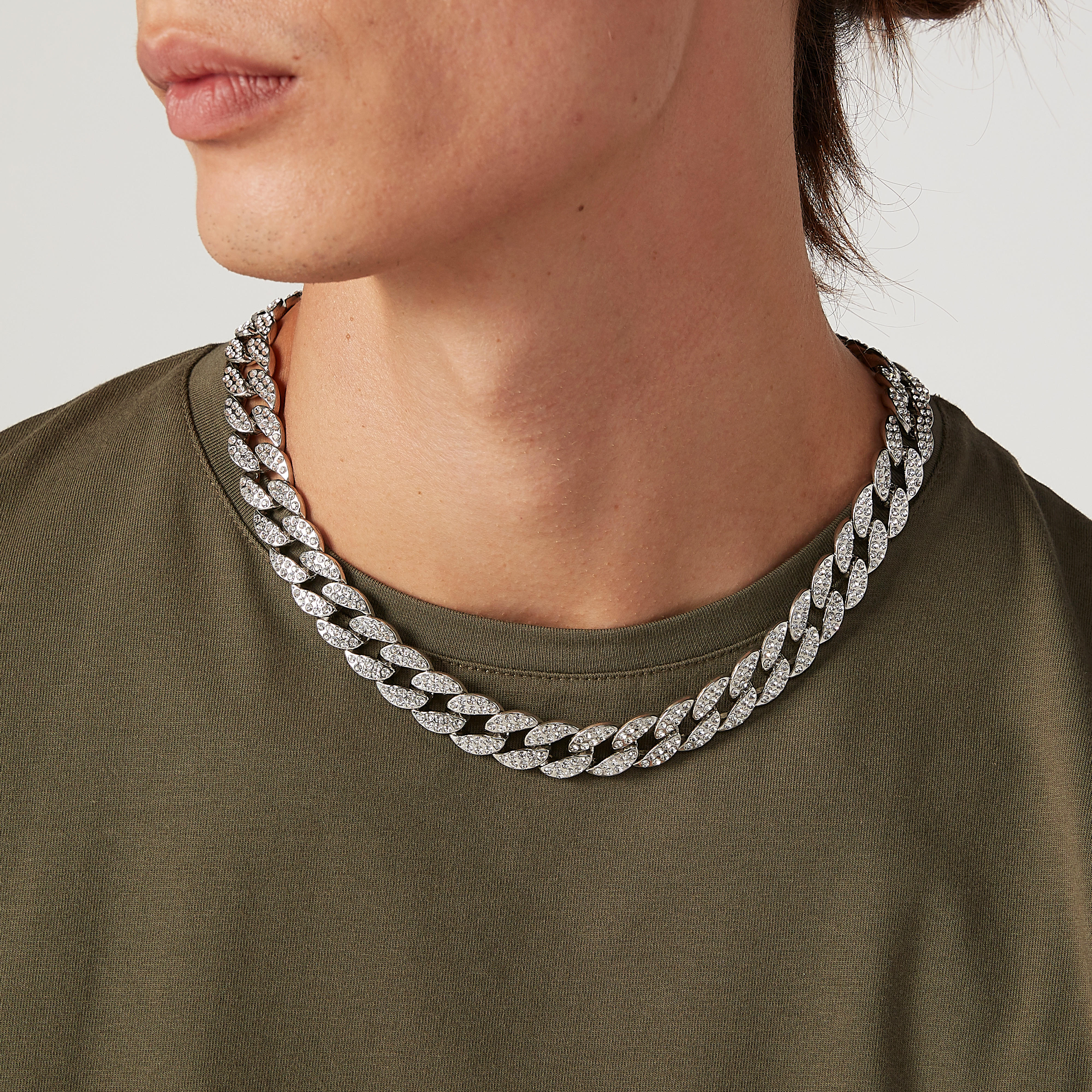 قلادة مرصّعة بدلّاية ومشبك إغلاق-men-watchesandjewellery-necklacesandpendants-image-2