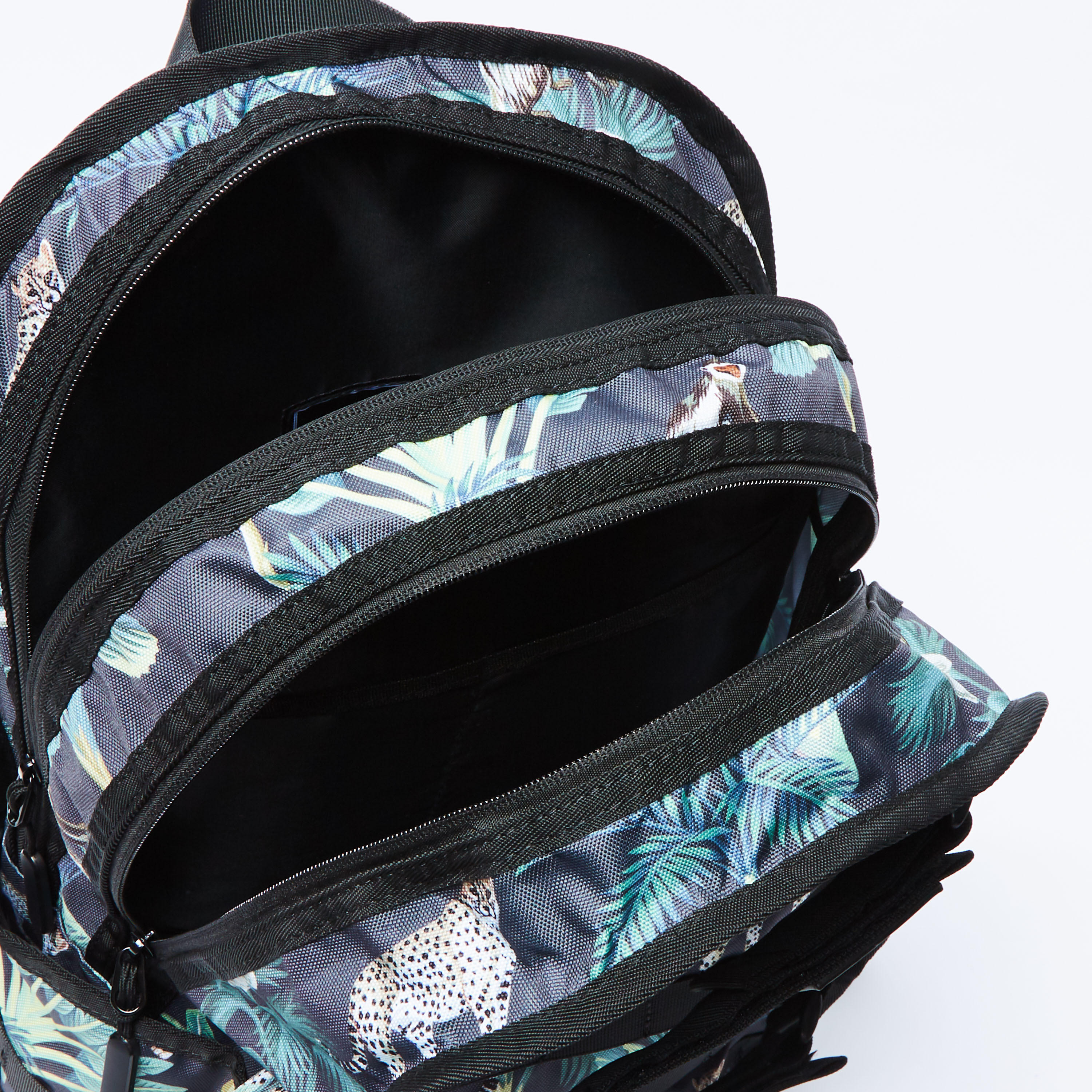 Floral Printed Backpack with Adjustable Straps and Top Handle-men-bags-image-5