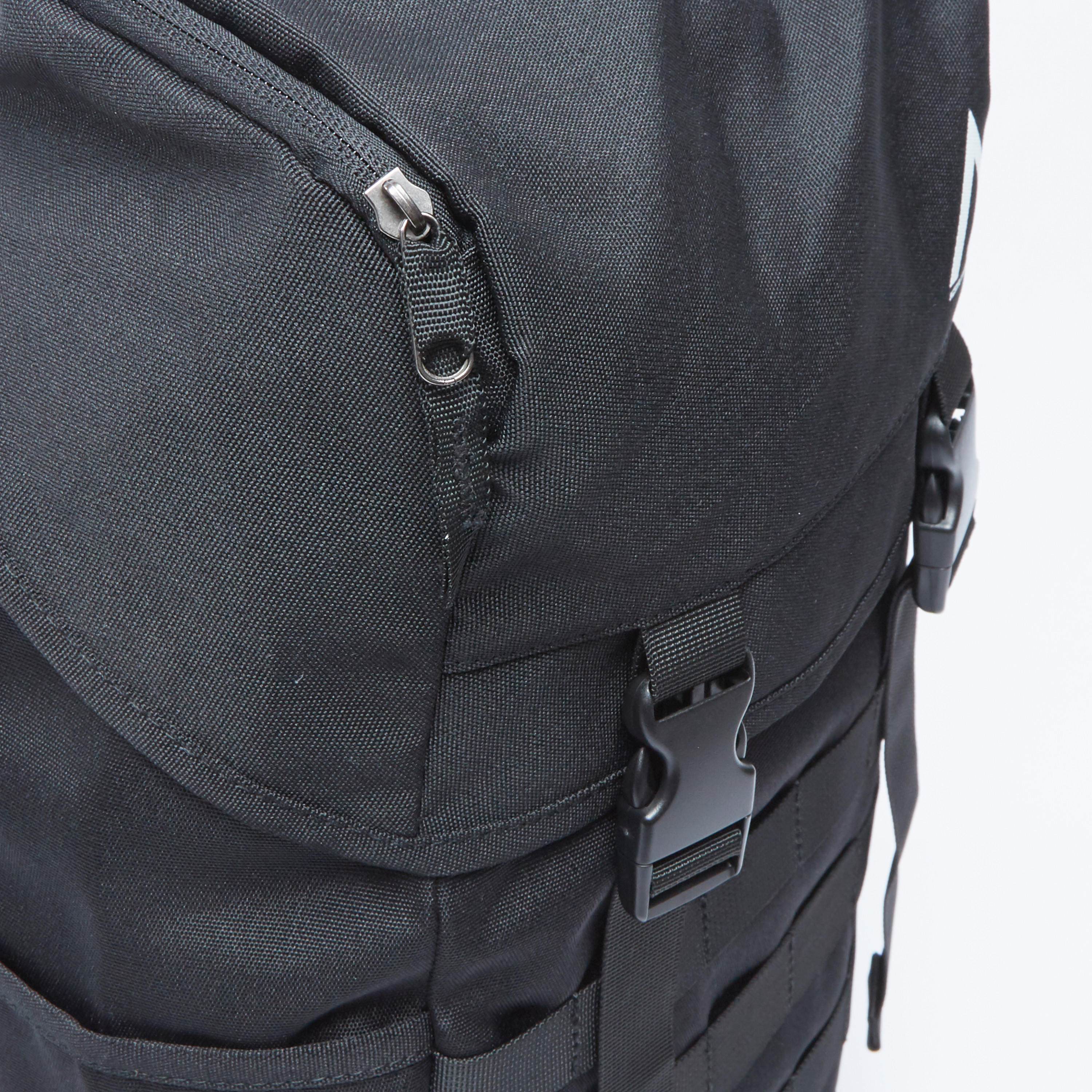 Plain Backpack with Adjustable Straps and Buckle Closure-men-bags-image-5