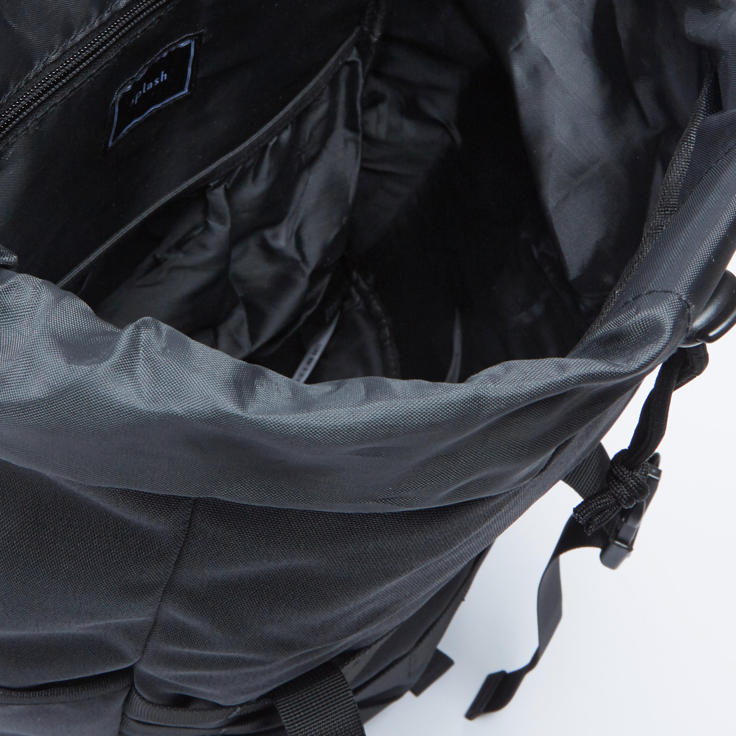 Plain Backpack with Adjustable Straps and Buckle Closure-men-bags-image-6