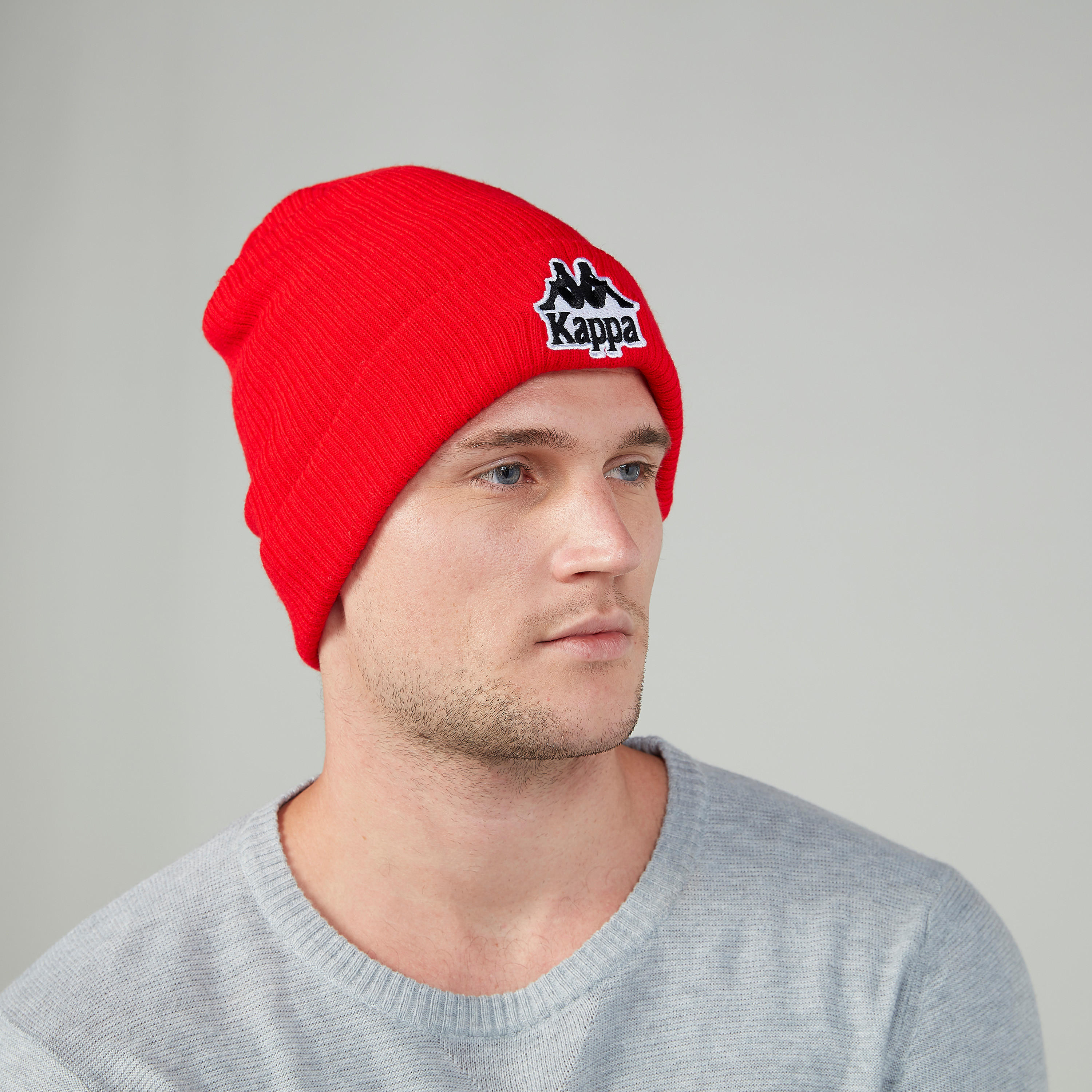 Kappa Textured Beanie Cap-men-caps-image-2
