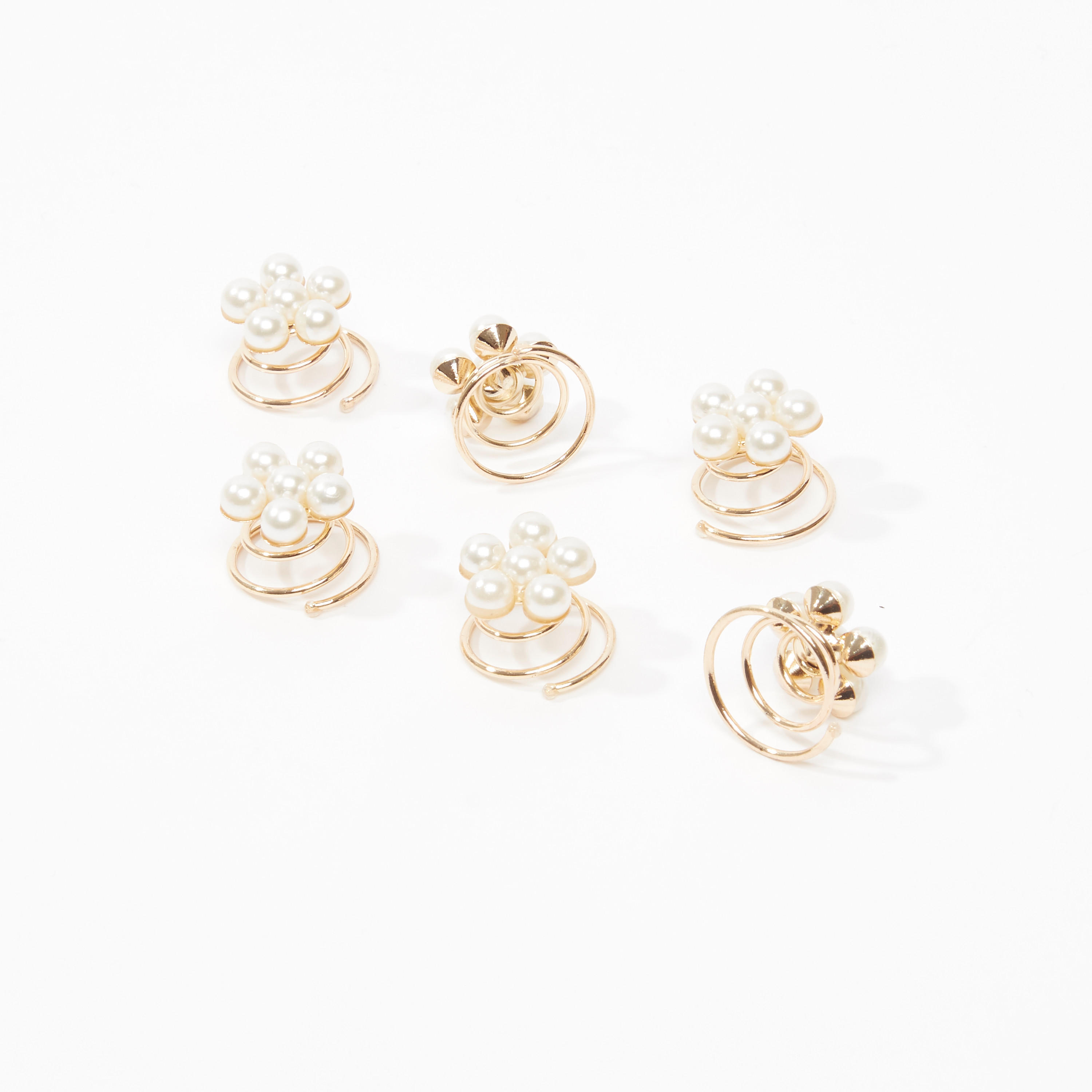 دبابيس شعر مزيّنة باللؤلؤ - طقم من 6 قطع-women-hairaccessories-image-3
