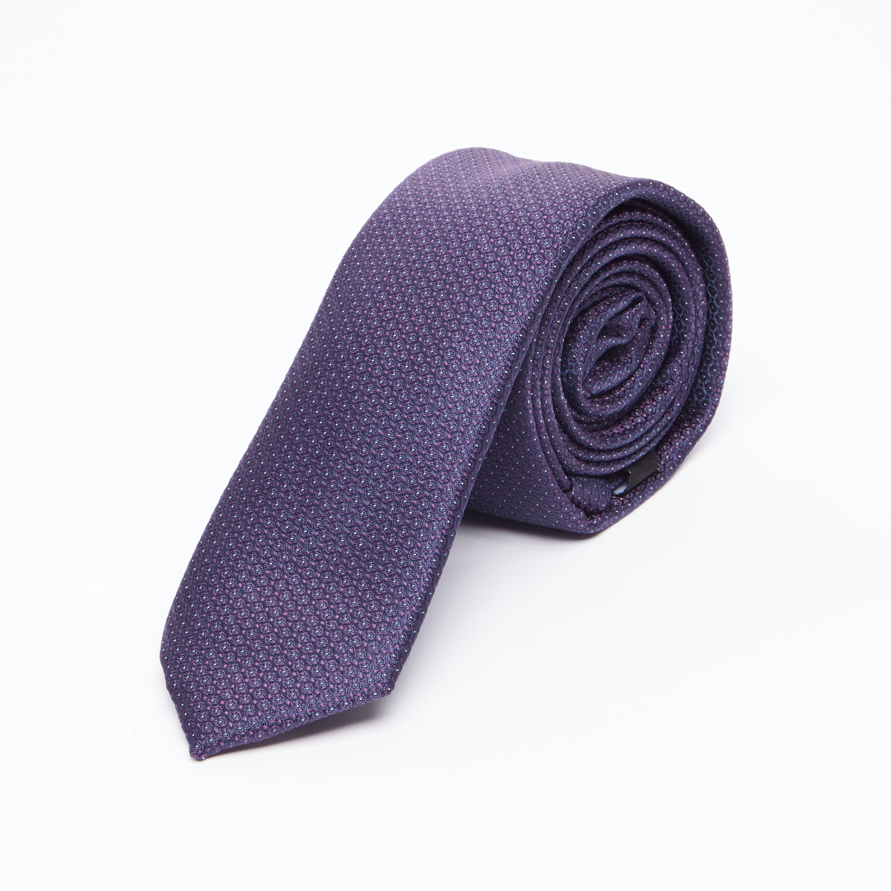 ربطة عنق عادية بارزة الملمس بمشبك تثبيت-men-tiesandcufflinks-pocketsquares-image-4