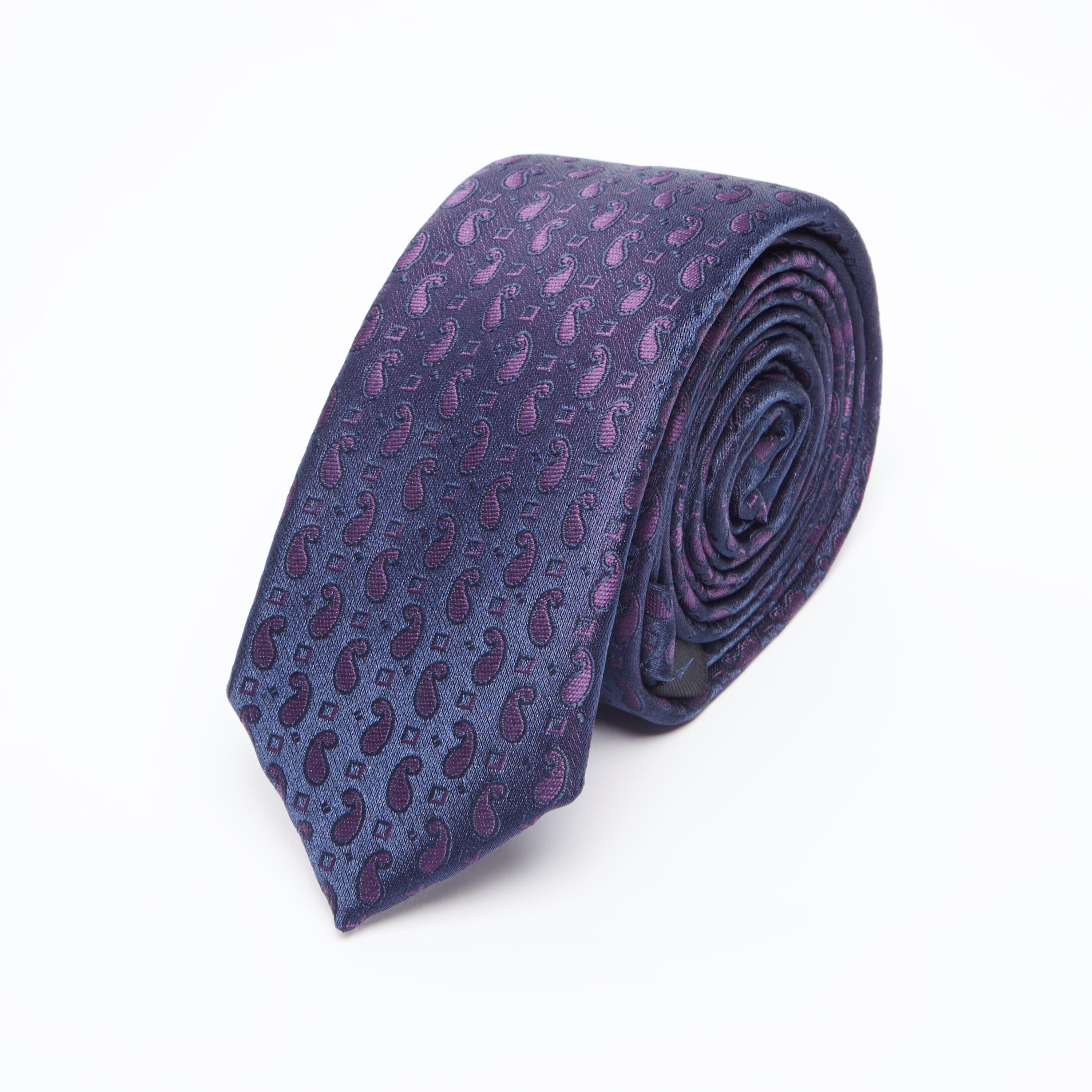 ربطة عنق عادية بارزة الملمس بمشبك تثبيت-men-tiesandcufflinks-pocketsquares-image-1