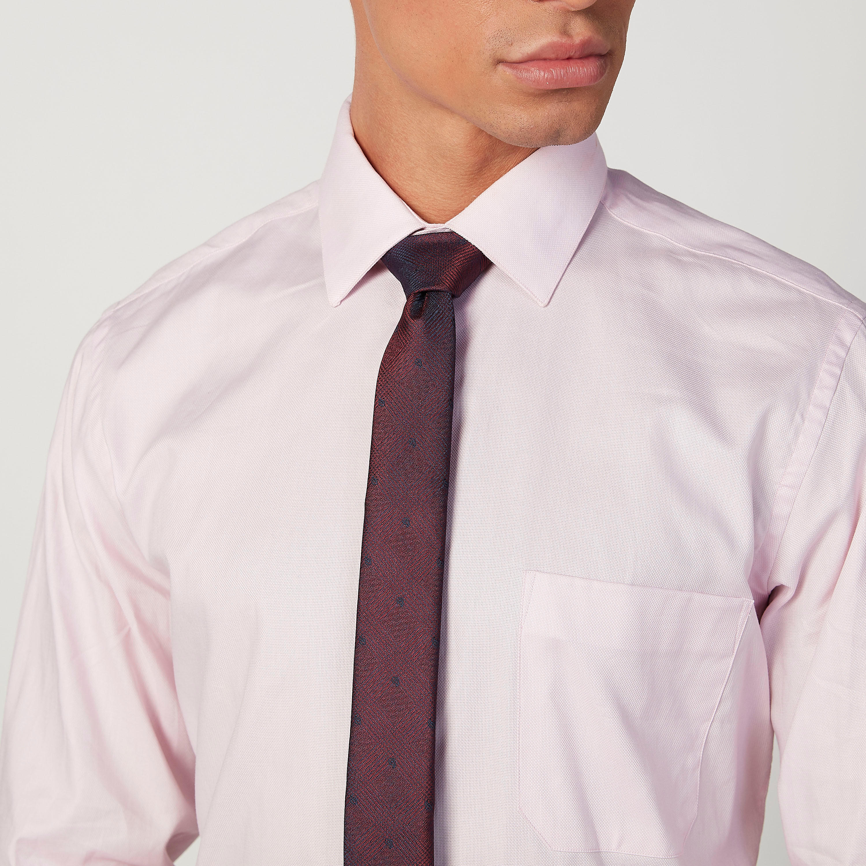 ربطة عنق عادية بارزة الملمس بمشبك تثبيت-men-tiesandcufflinks-pocketsquares-image-3