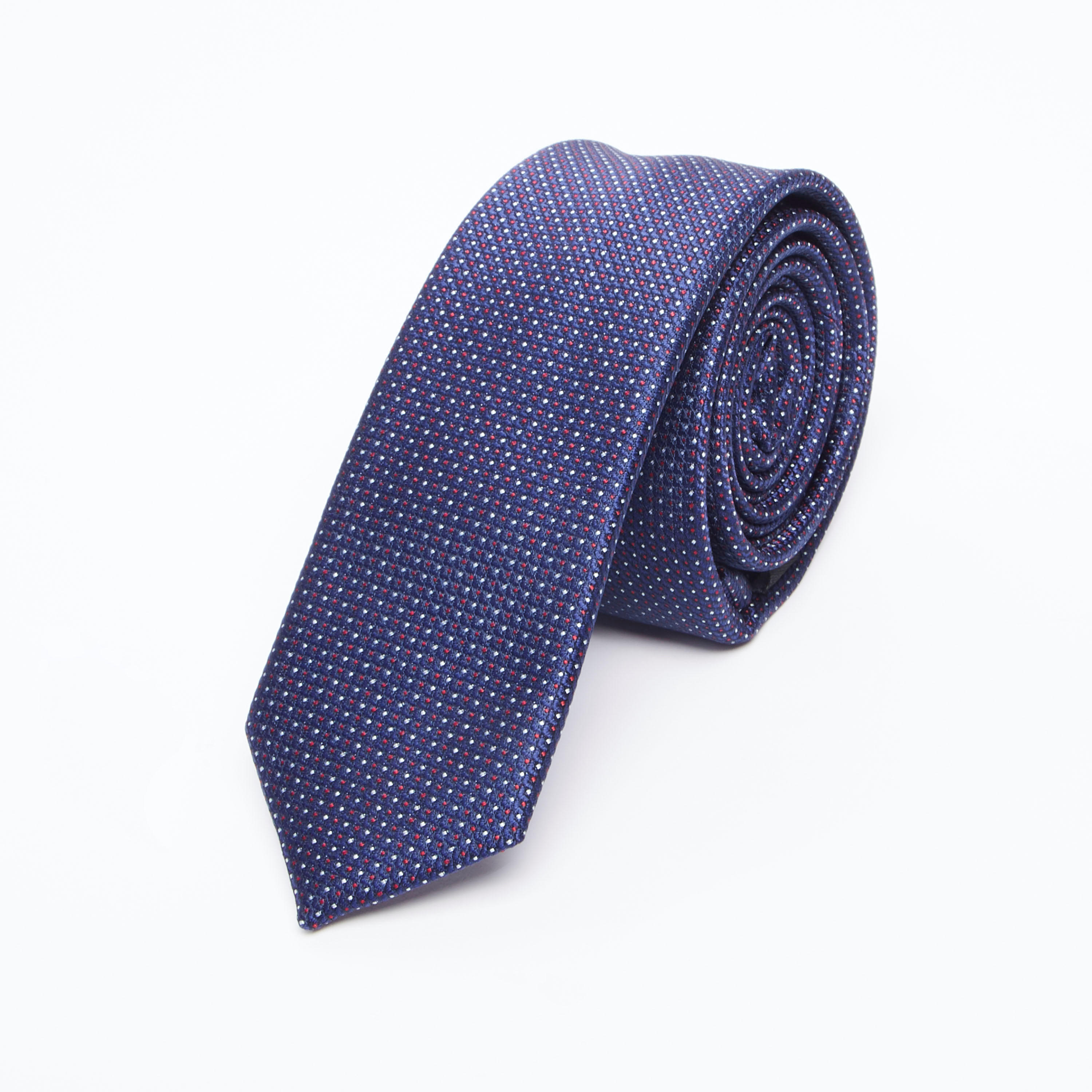 Textured Regular Necktie with Keeper Loop-men-tiesandcufflinks-pocketsquares-image-1