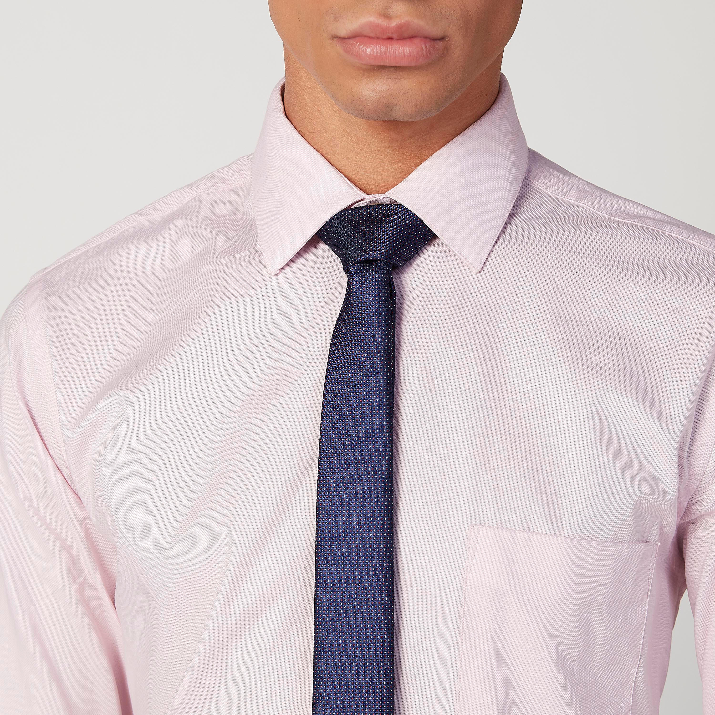 Textured Regular Necktie with Keeper Loop-men-tiesandcufflinks-pocketsquares-image-2