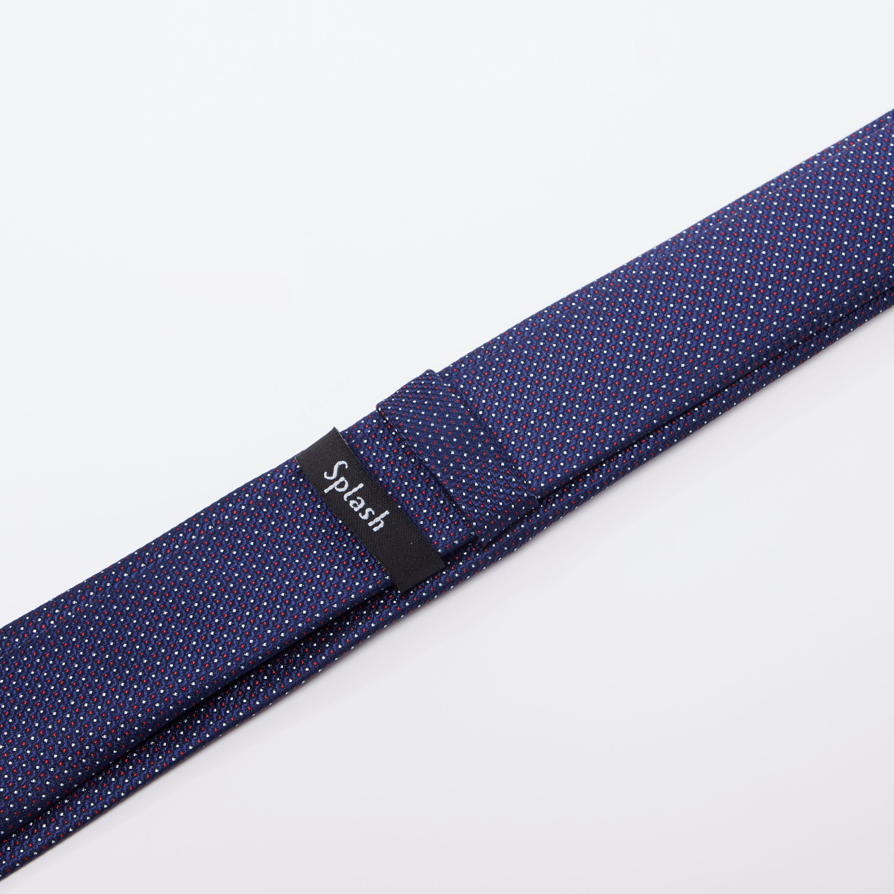 Textured Regular Necktie with Keeper Loop-men-tiesandcufflinks-pocketsquares-image-3