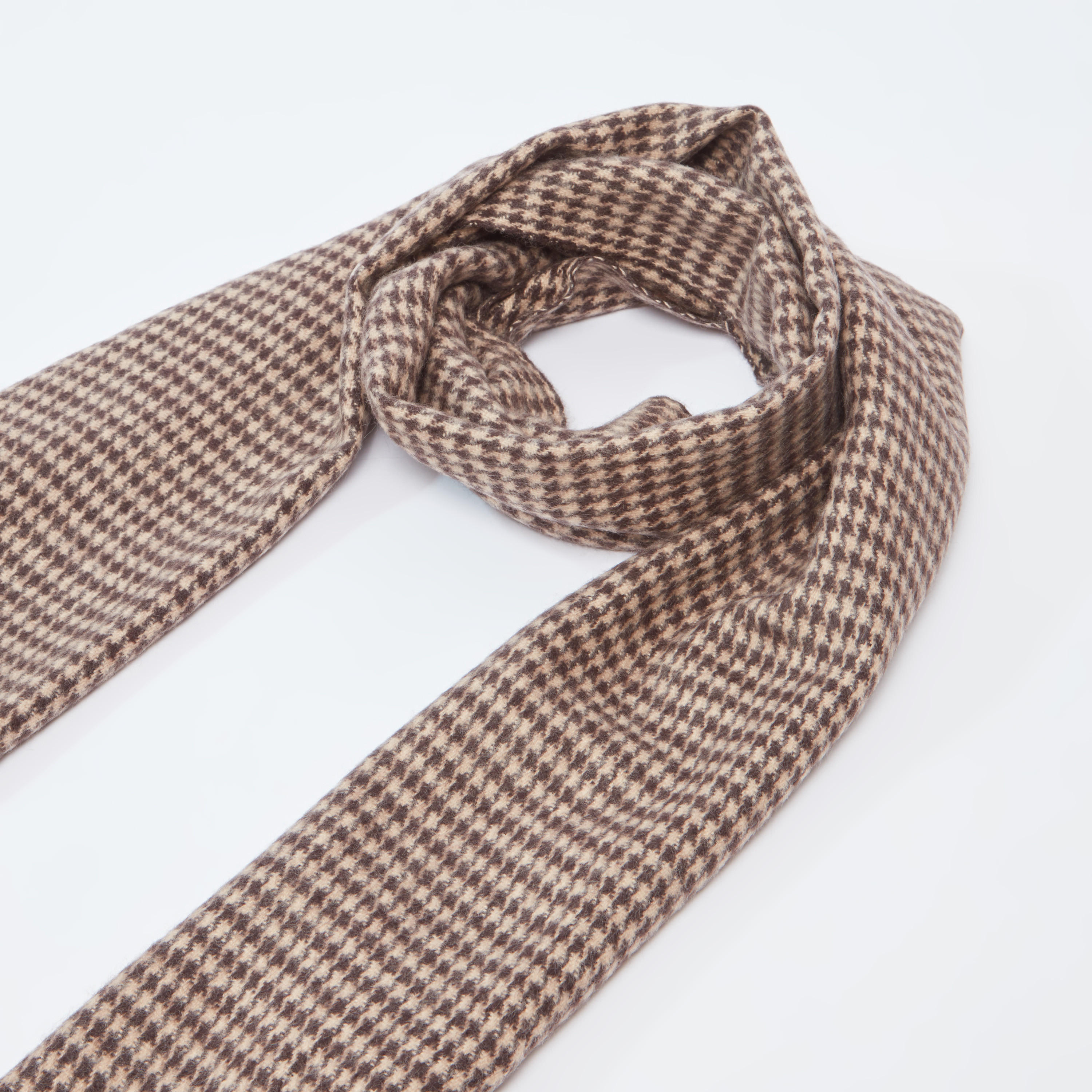 Chequered Scarf with Fringes-men-scarvesandgloves-image-1