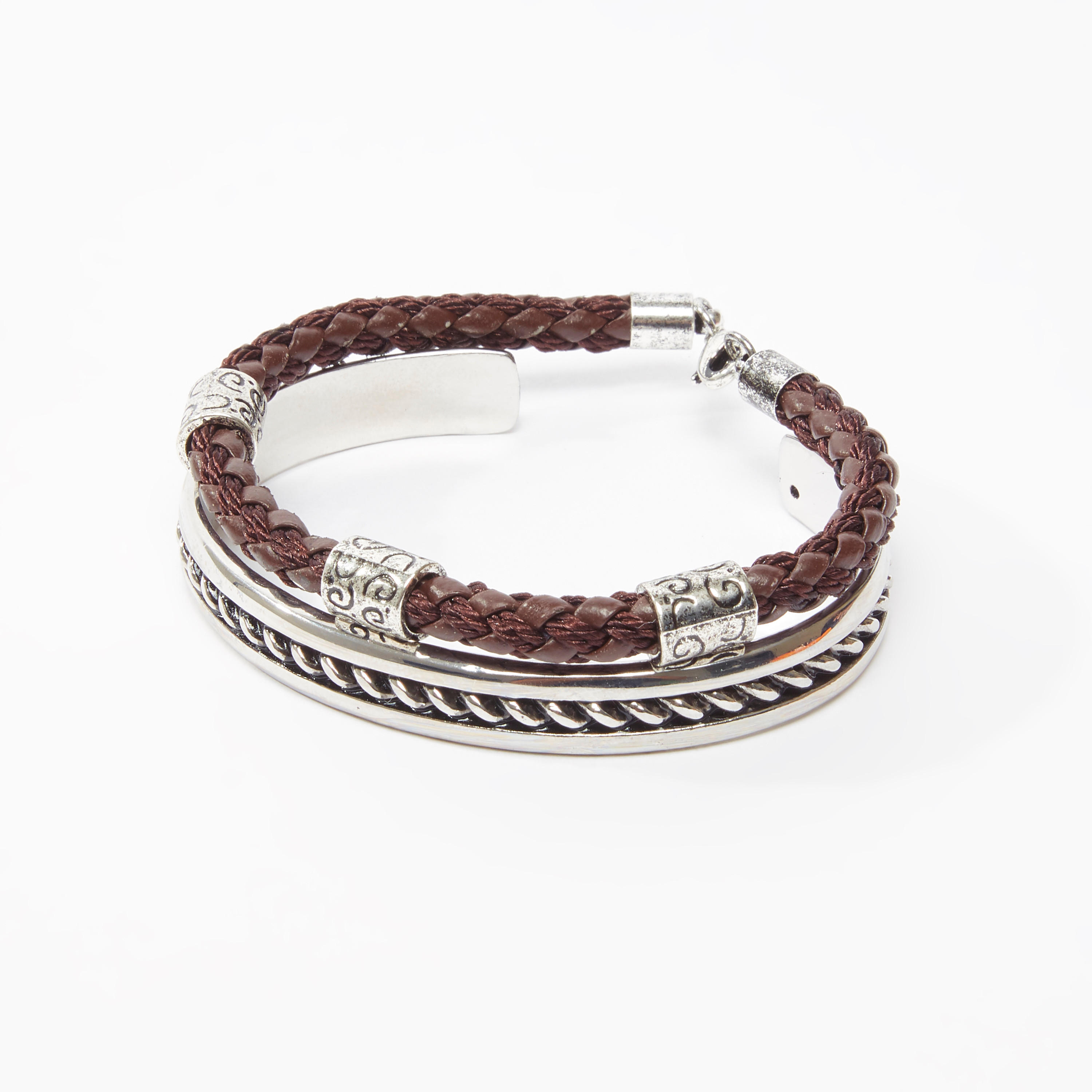 اساور مزينة - طقم من قطعتين-men-watchesandjewellery-bracelets-image-1