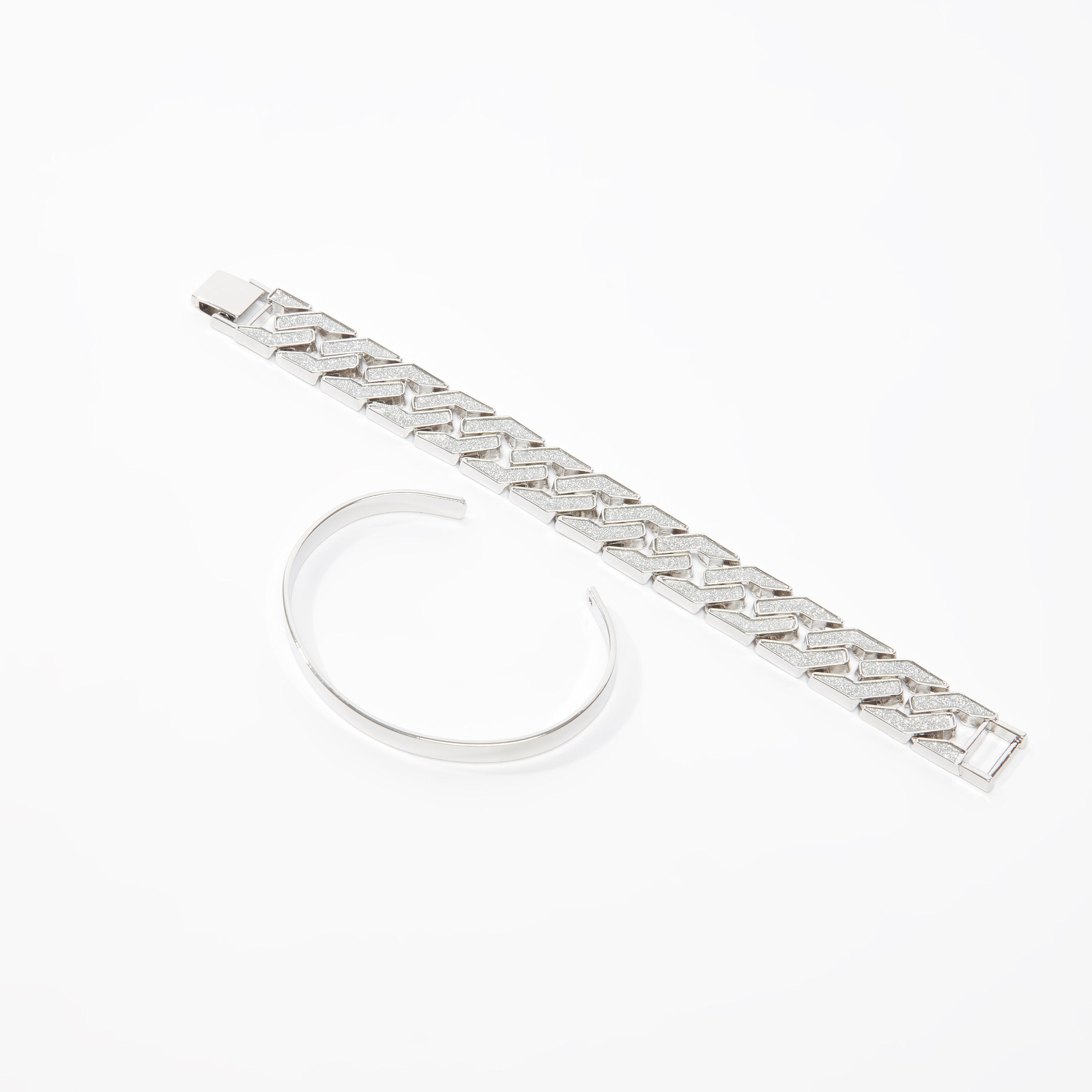 اساور ميتاليك - طقم من قطعتين-men-watchesandjewellery-bracelets-image-2