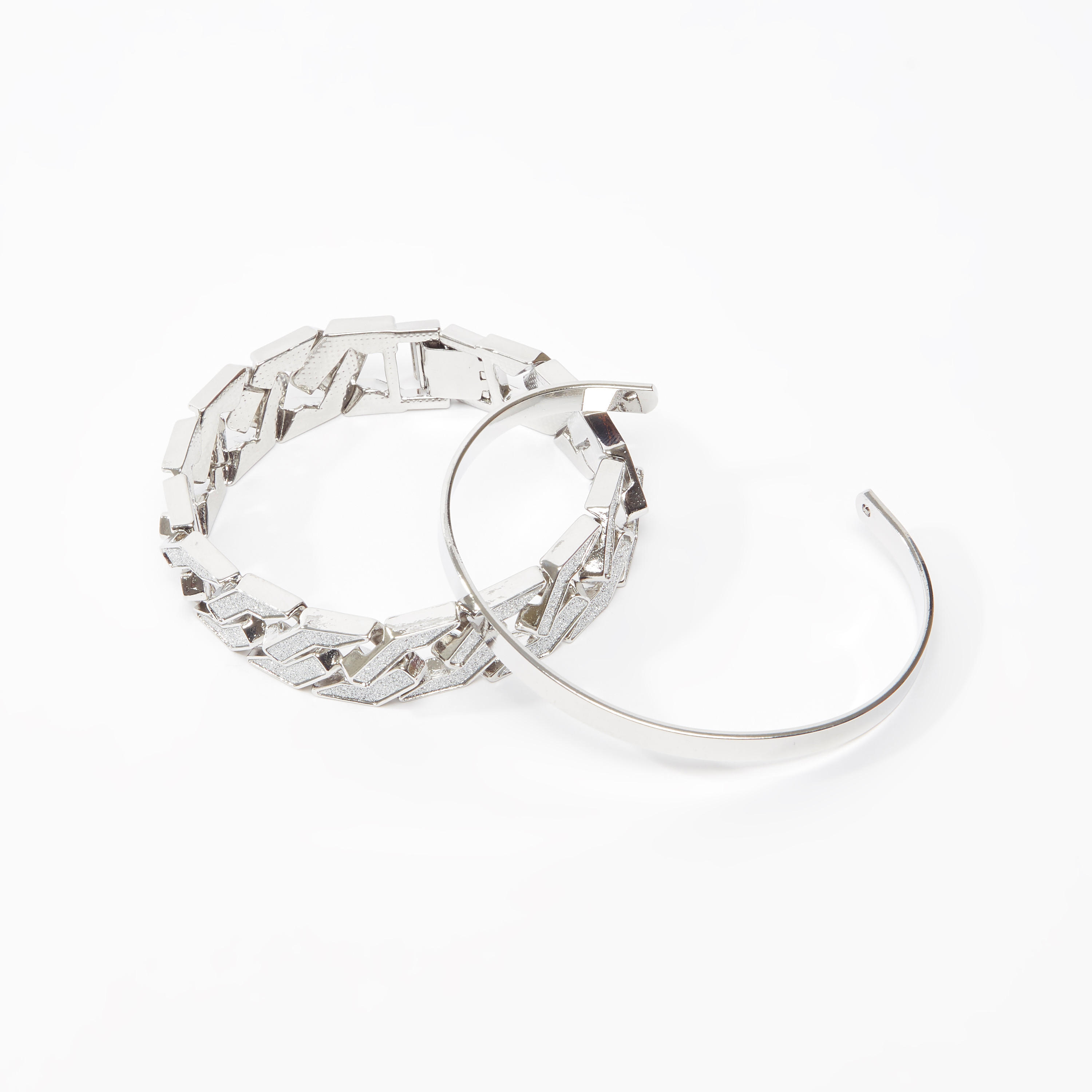 اساور ميتاليك - طقم من قطعتين-men-watchesandjewellery-bracelets-image-1