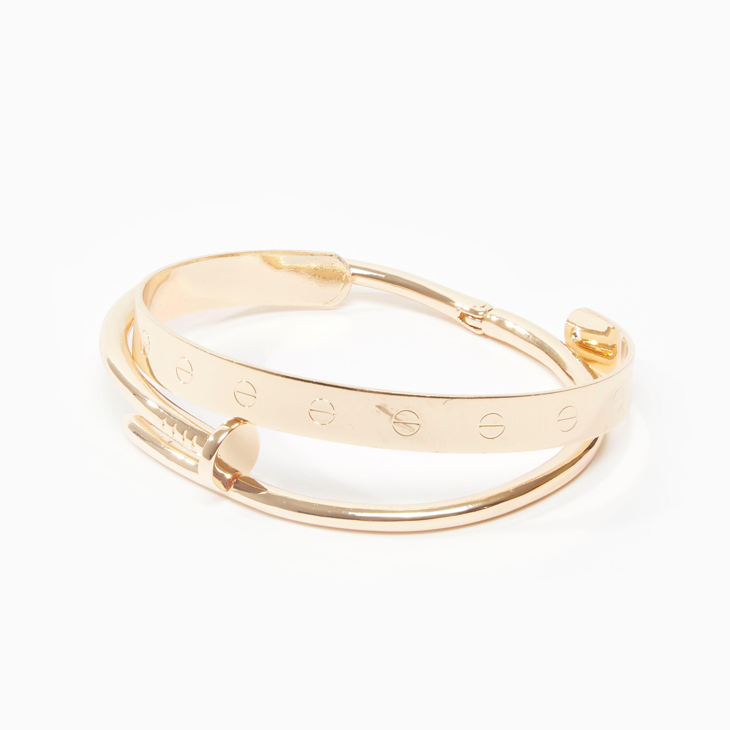Set of 2 - Metallic Bracelets-men-watchesandjewellery-bracelets-image-1
