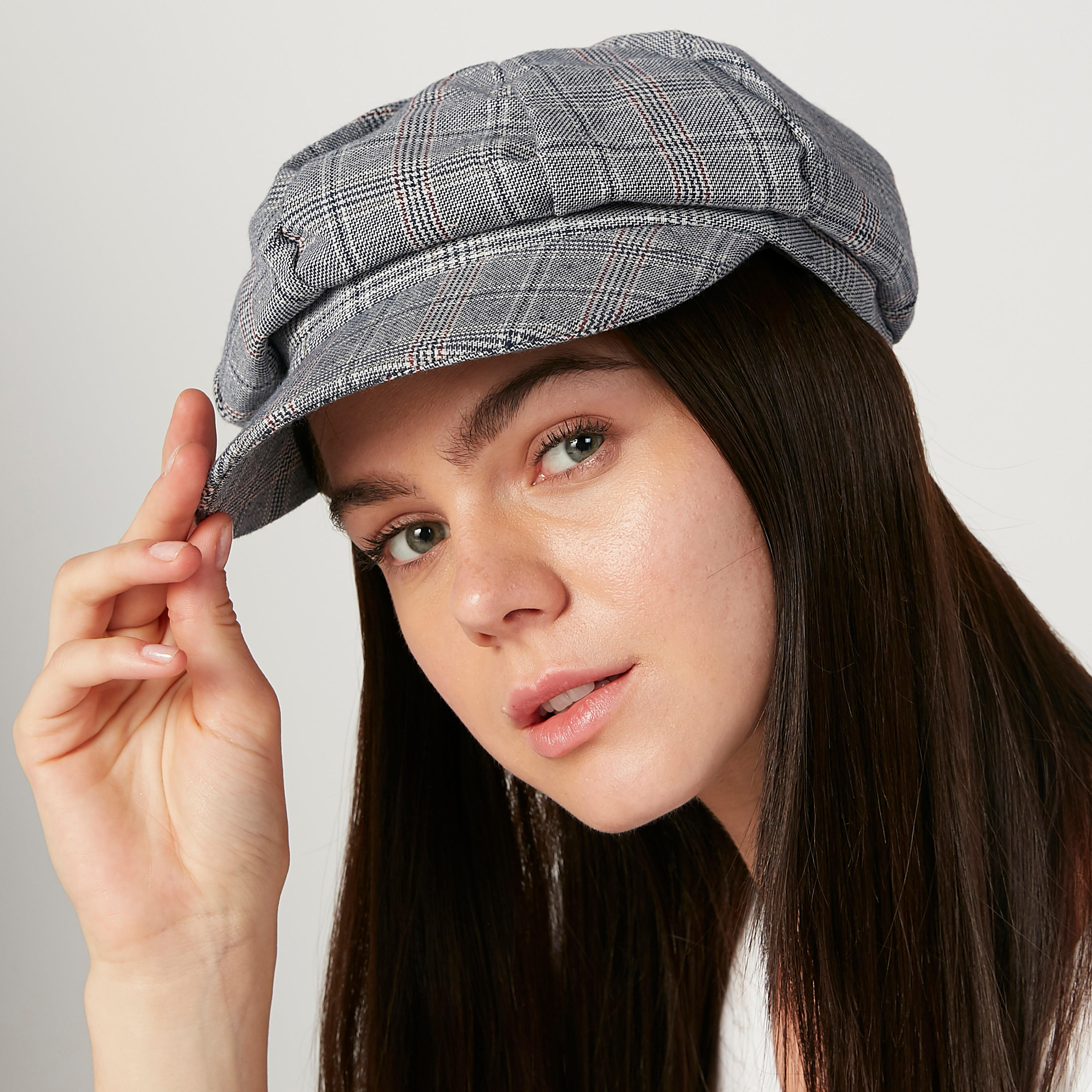 كاب نيوزبوي كاروهات-women-clothingaccessories-capsandhats-image-2