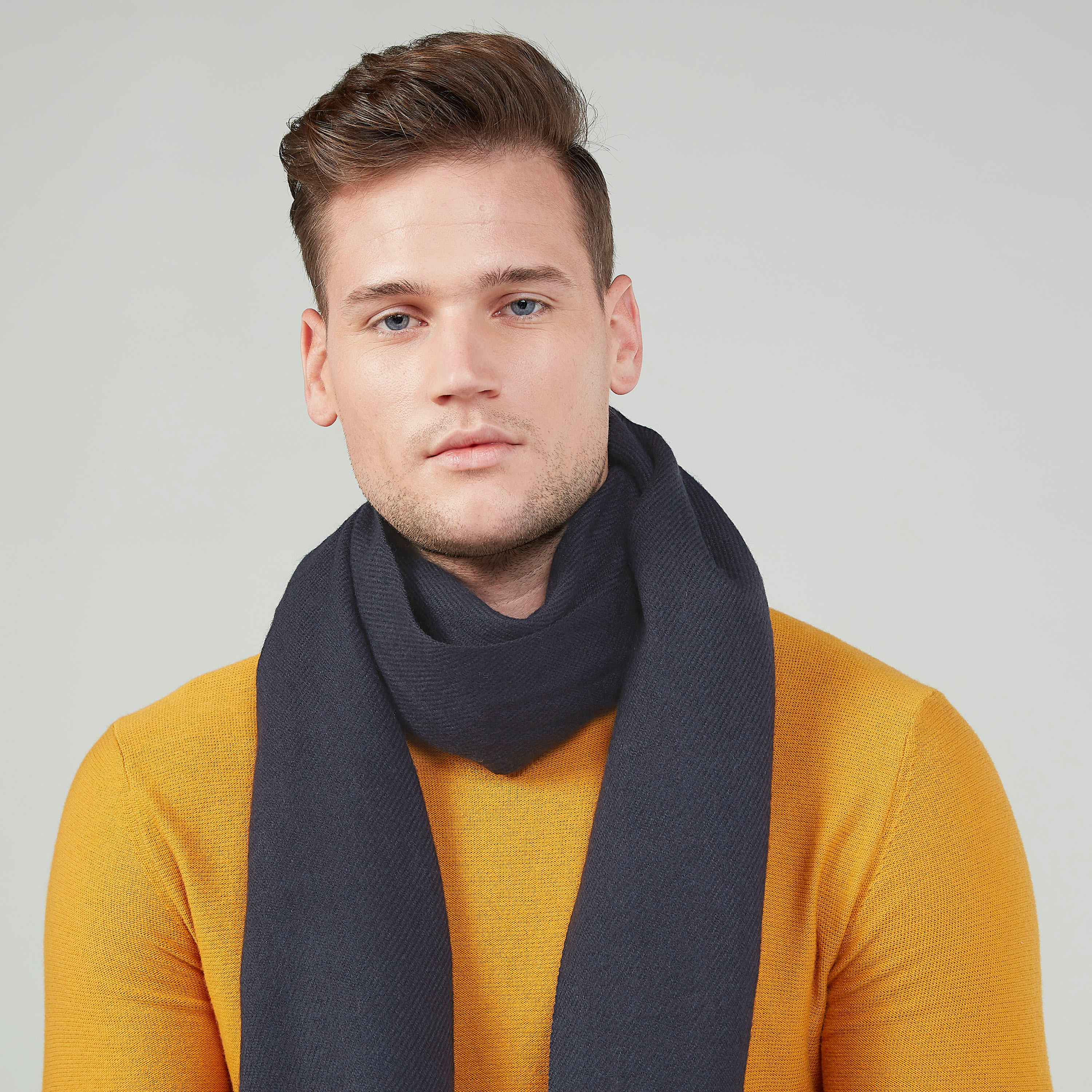 Lee Cooper Textured Scarf with Fringes-men-scarvesandgloves-image-2