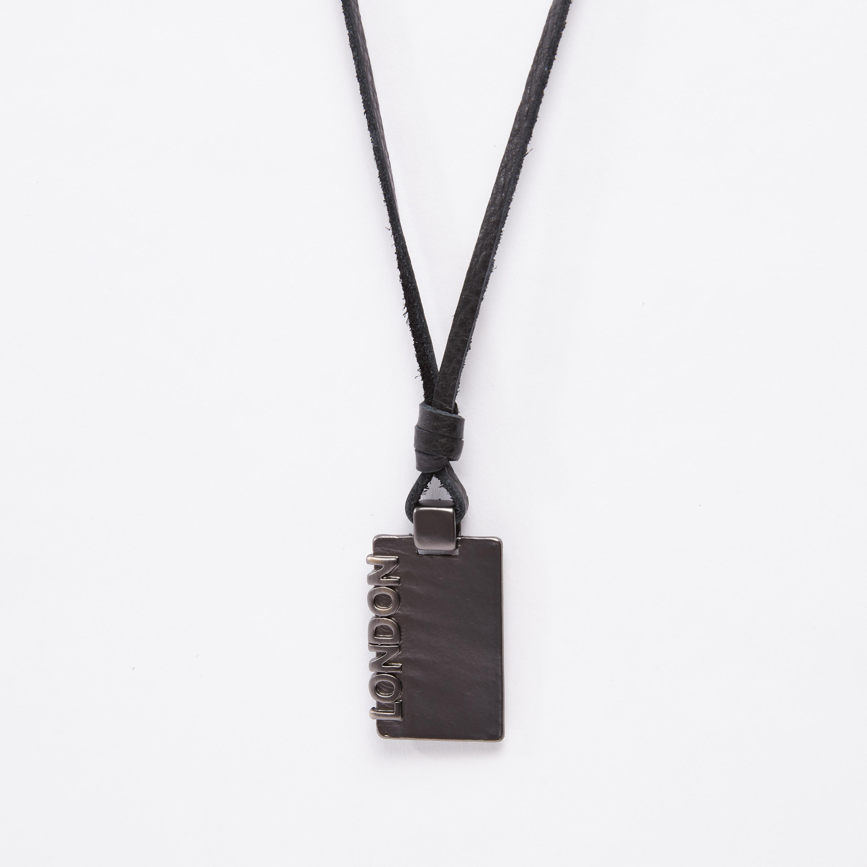 Metallic Pendant Necklace with Tie Ups-men-watchesandjewellery-necklacesandpendants-image-3