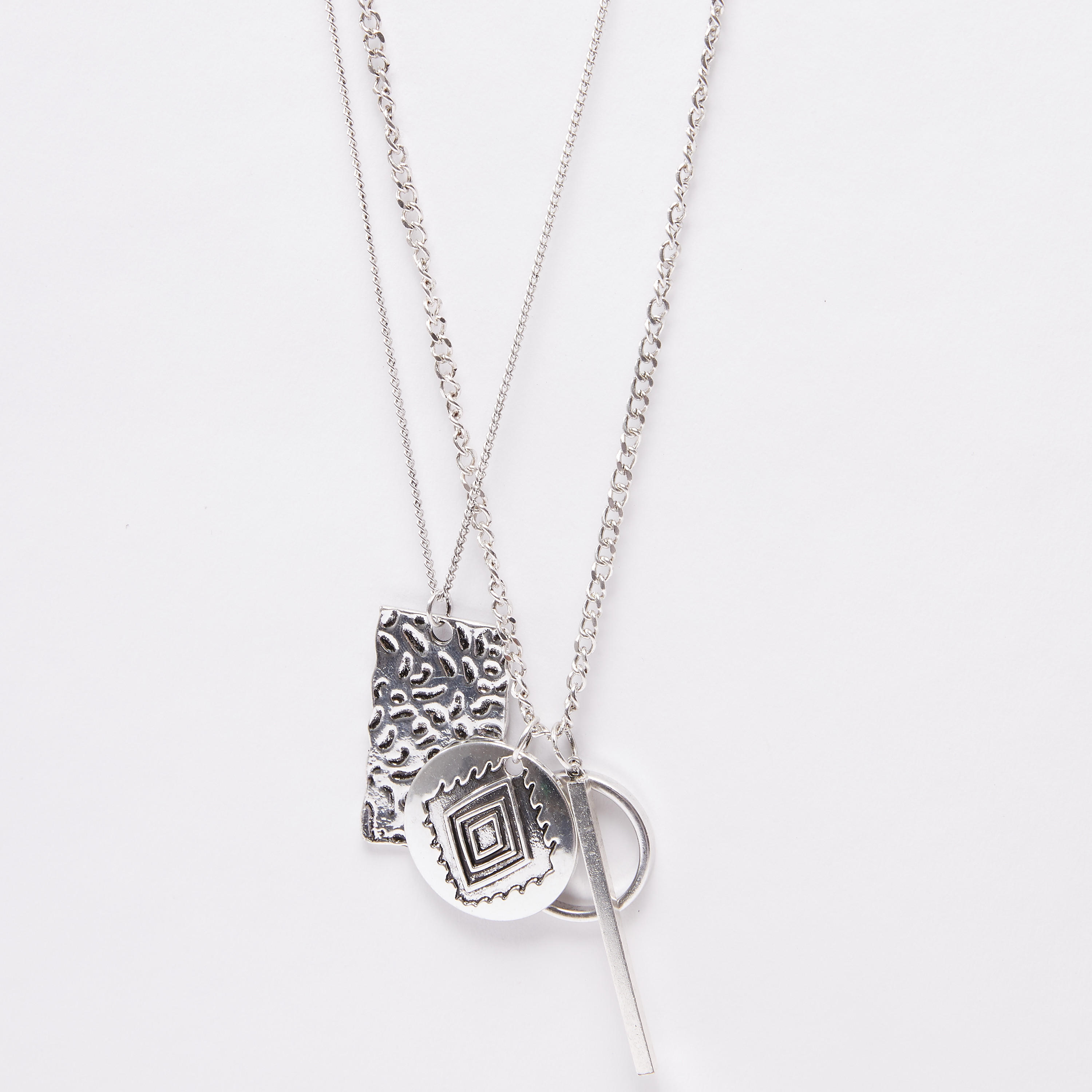 عقد ميتاليك متعدد الطبقات بمشبك إغلاق-men-watchesandjewellery-necklacesandpendants-image-3