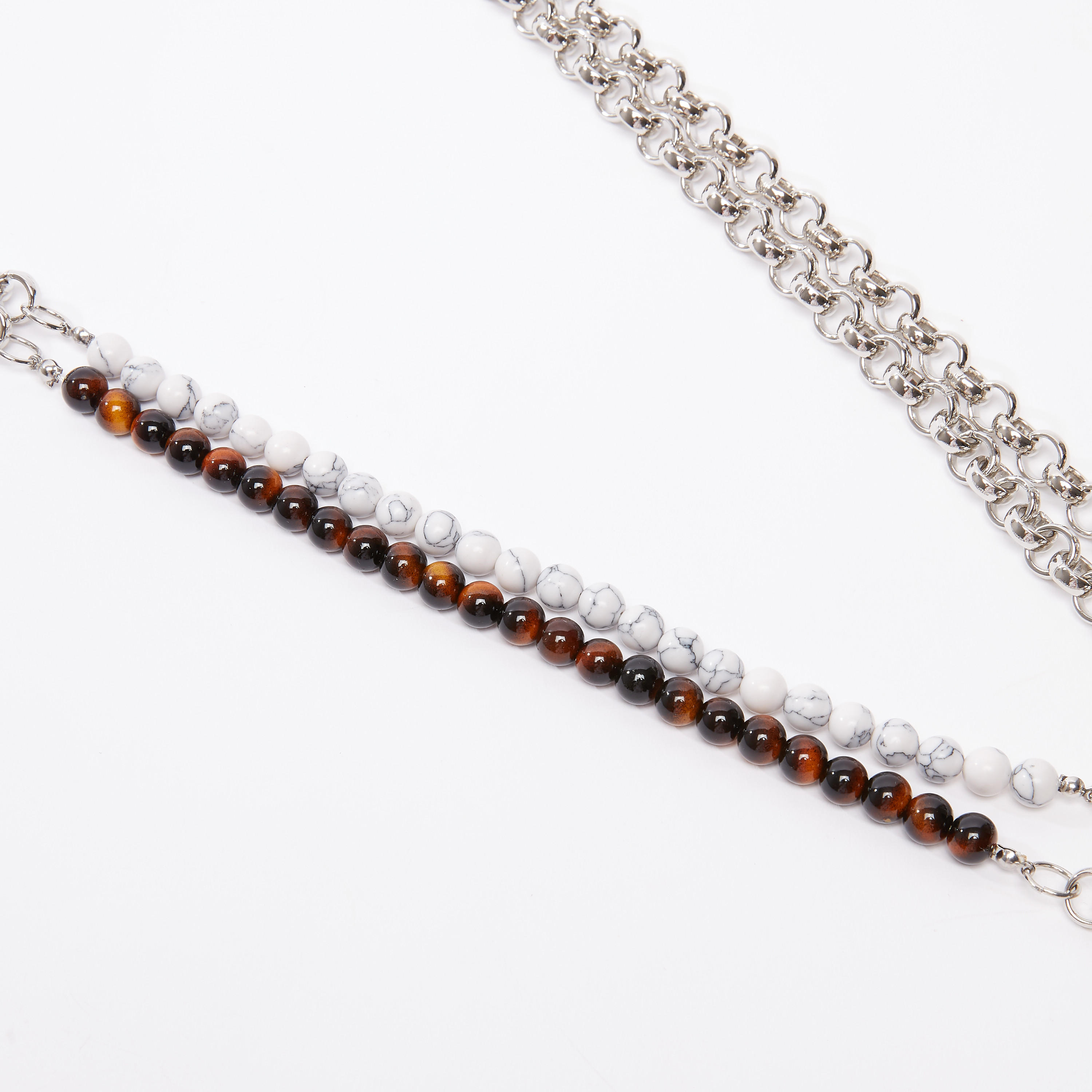 قلادة ميتاليك مزيّنة بالخرز بمشبك إغلاق-women-clothingaccessories-novelties-image-2